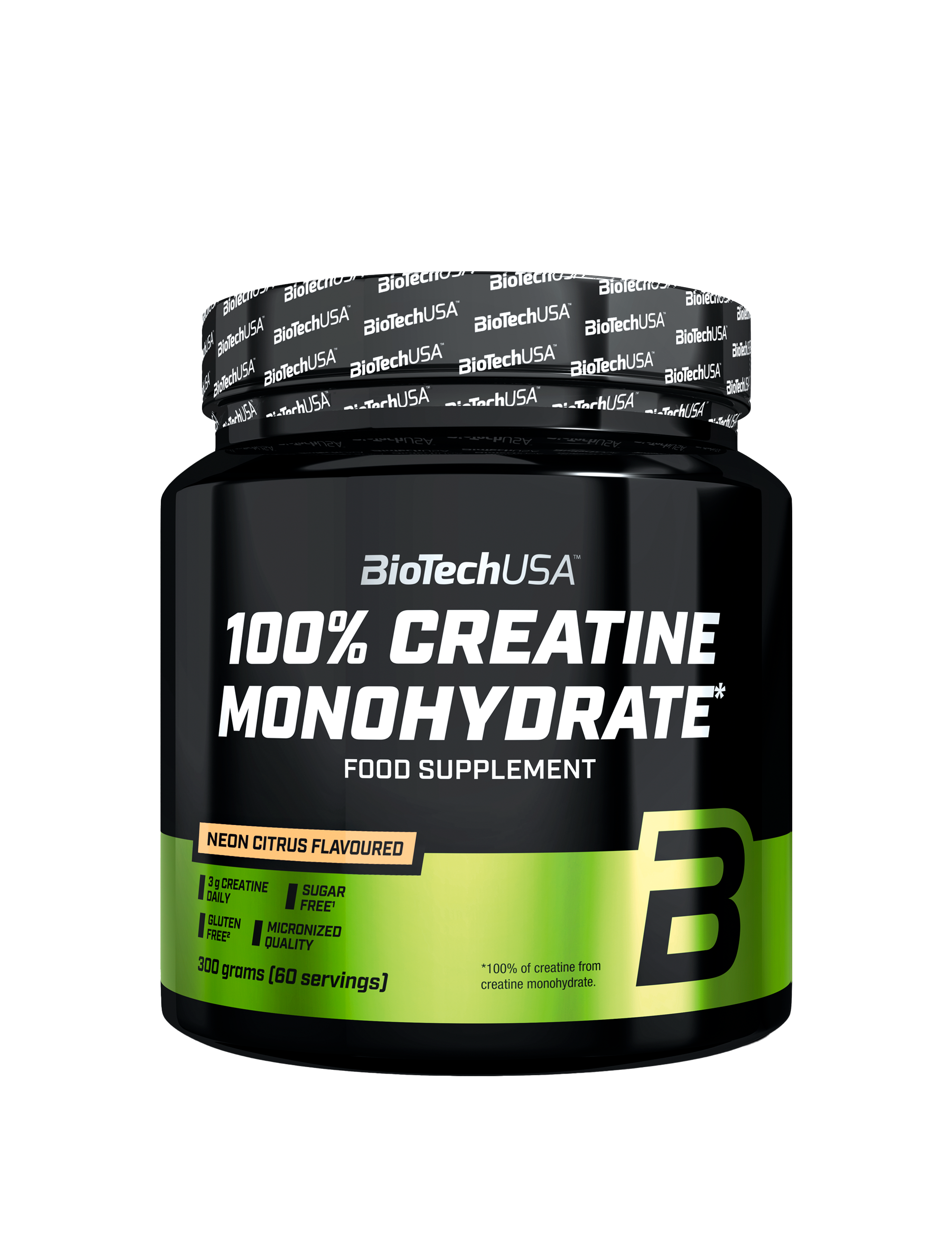 100% Creatine Monohydrate (300g) Neon Citrus