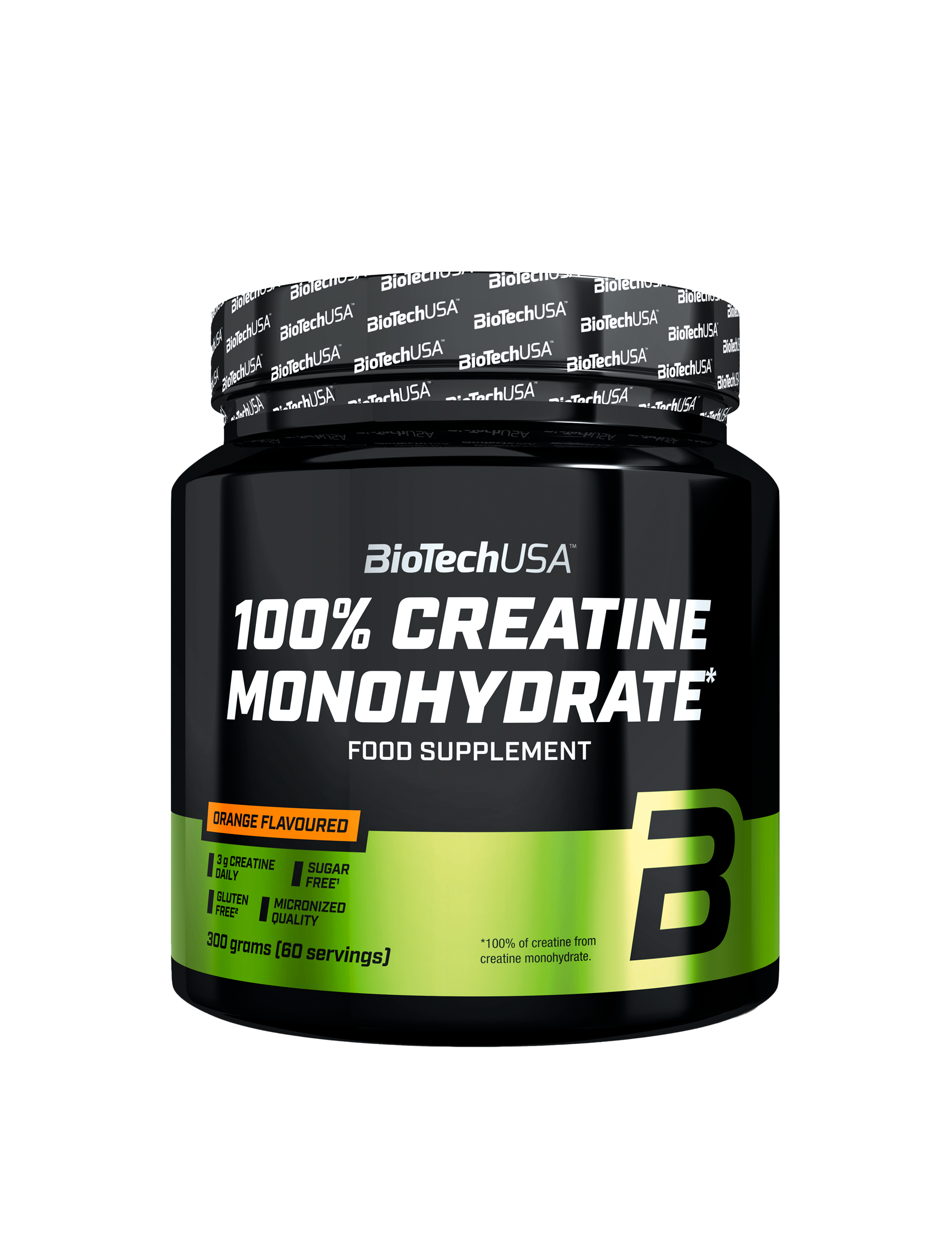 100% Creatine Monohydrate (300g) Orange