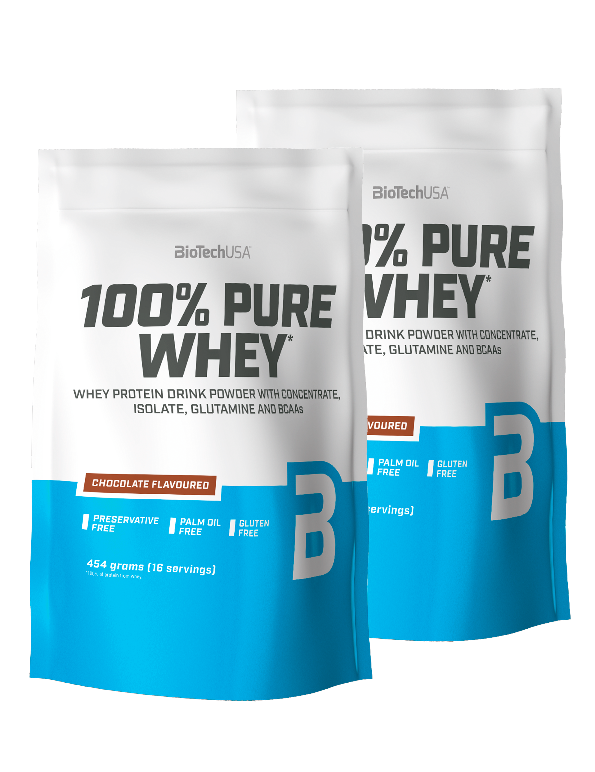 100% Pure Whey Protein (454g) (2 stk.)