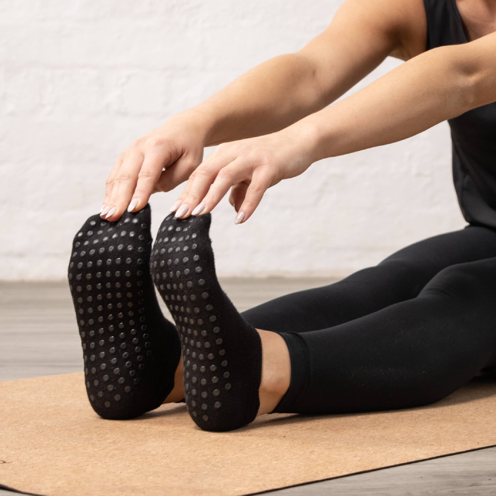 Yoga skridsikre ankelsokker