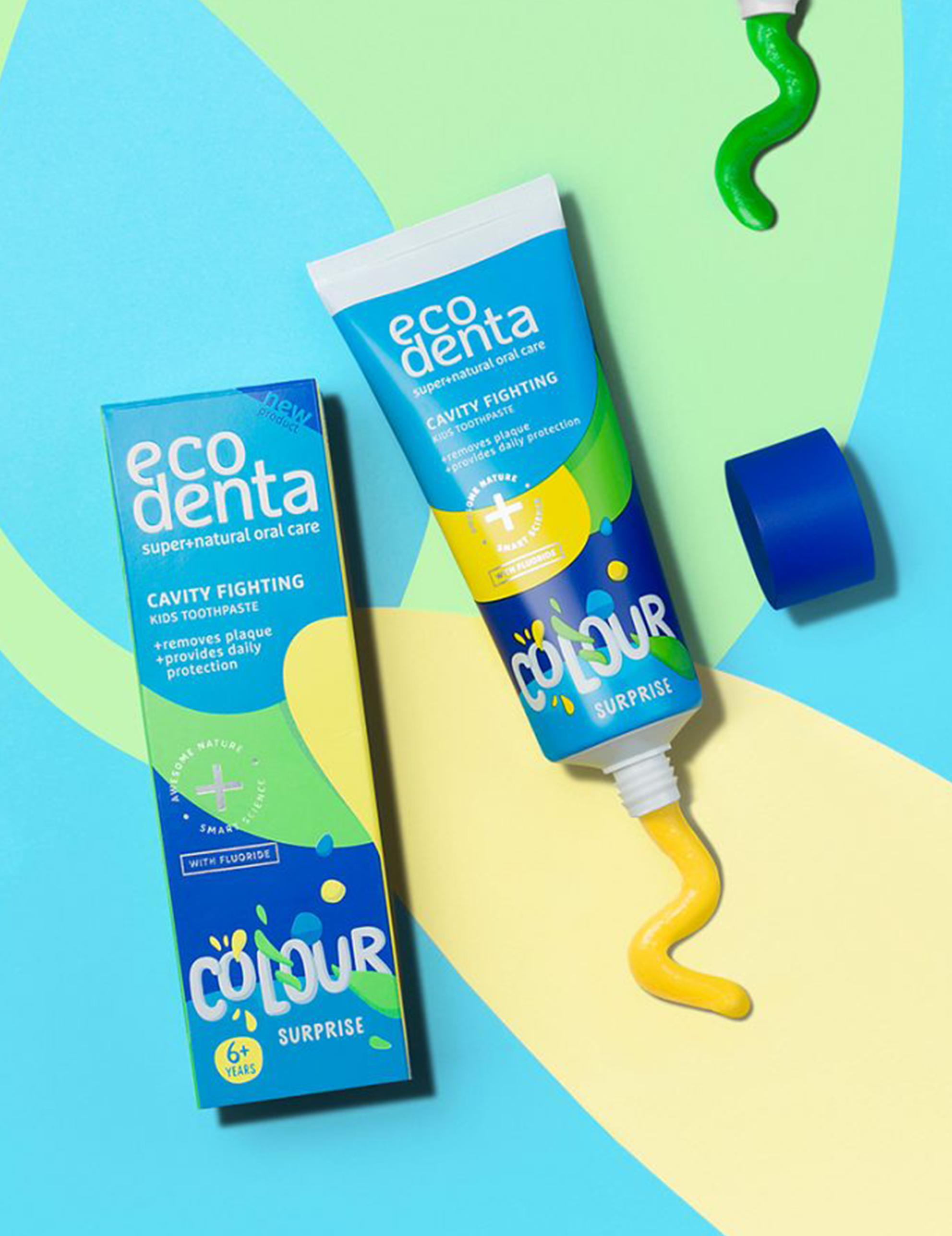Colour surprise cavity fighting kids toothpaste