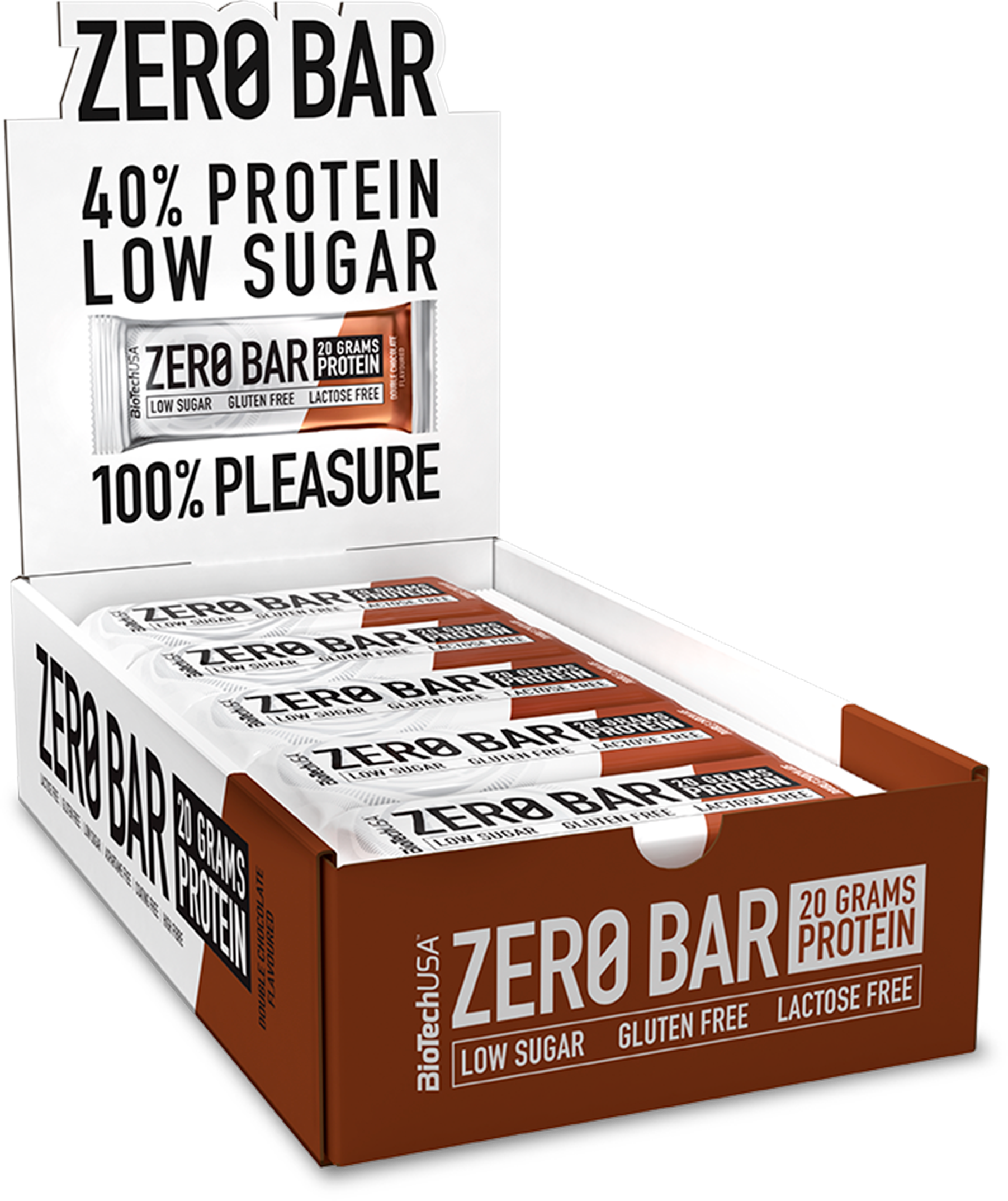 Zero Bar - Double Chocolate (20 stk.)