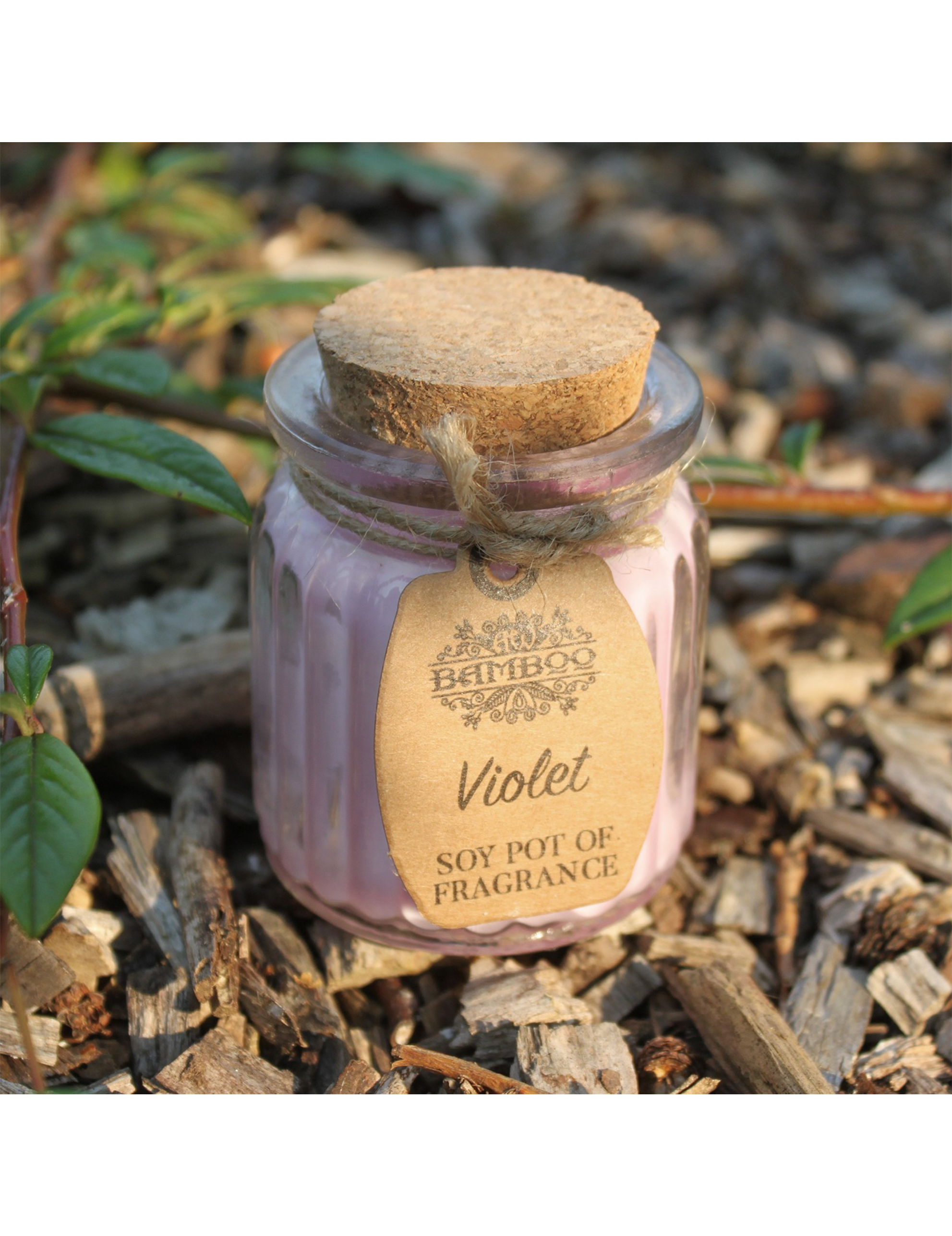 Duftlys i Glas - Violet