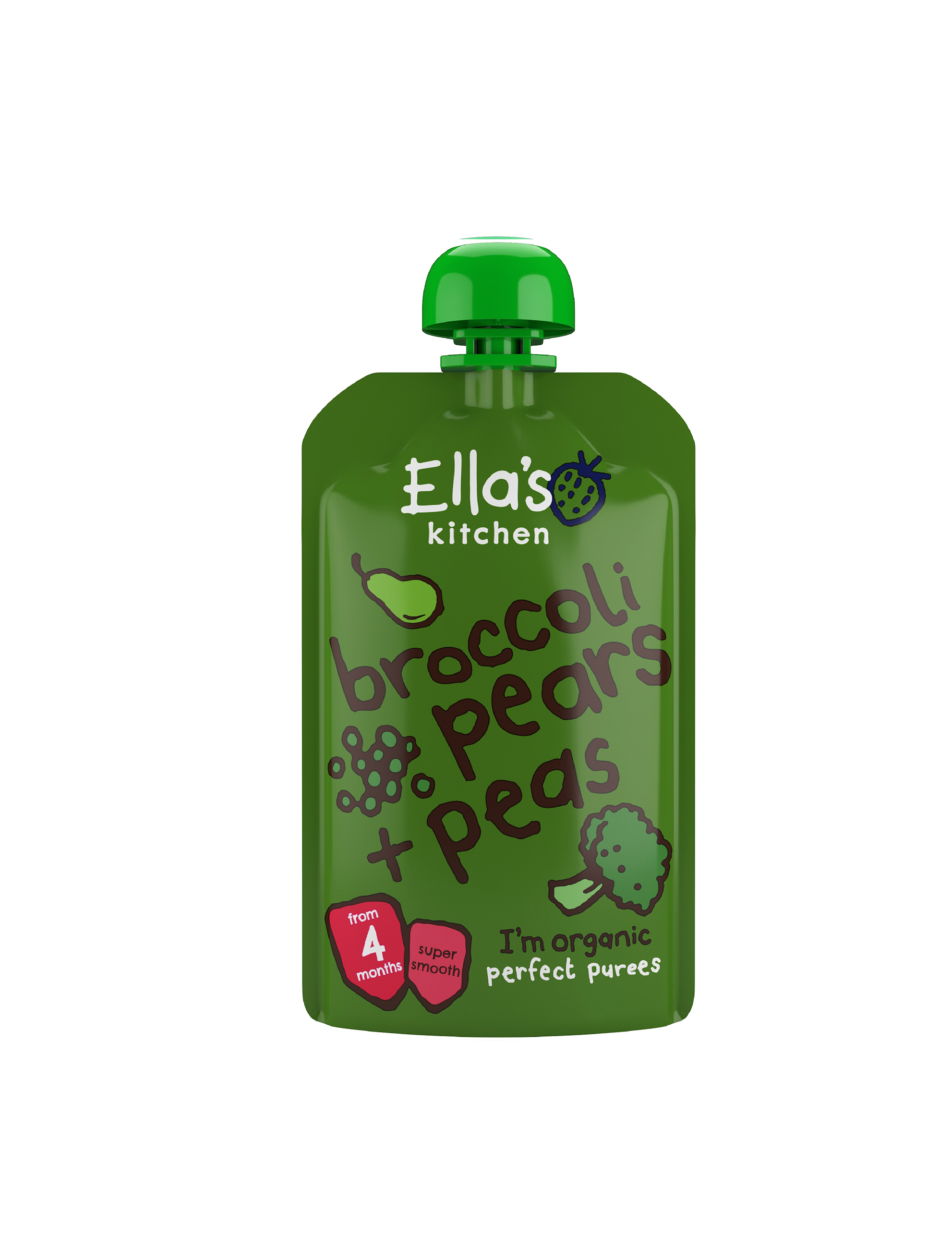Broccoli, pære og ærter (7 pak)