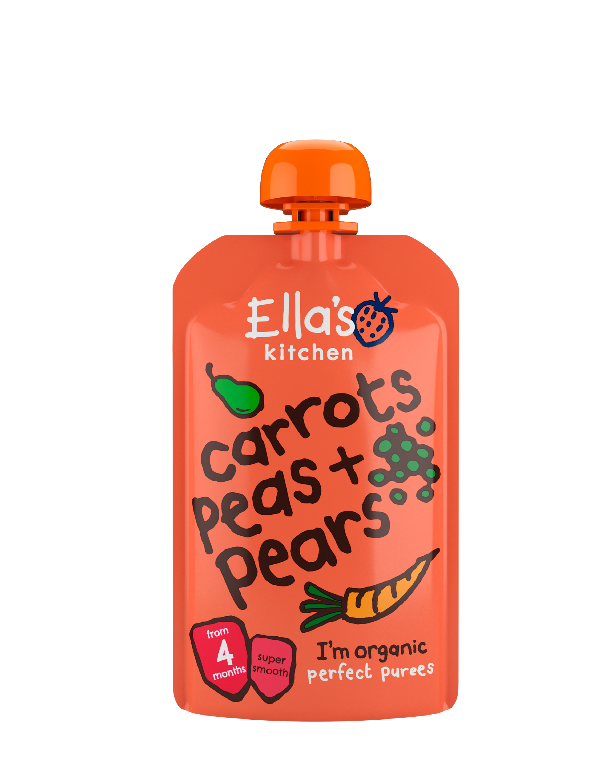 Gulerod, ærter og pære (7 pak)