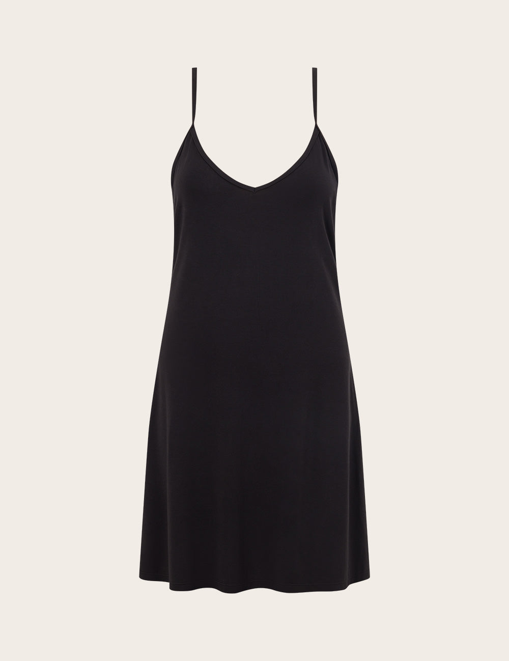 Basis Underkjole med V-hals - Black