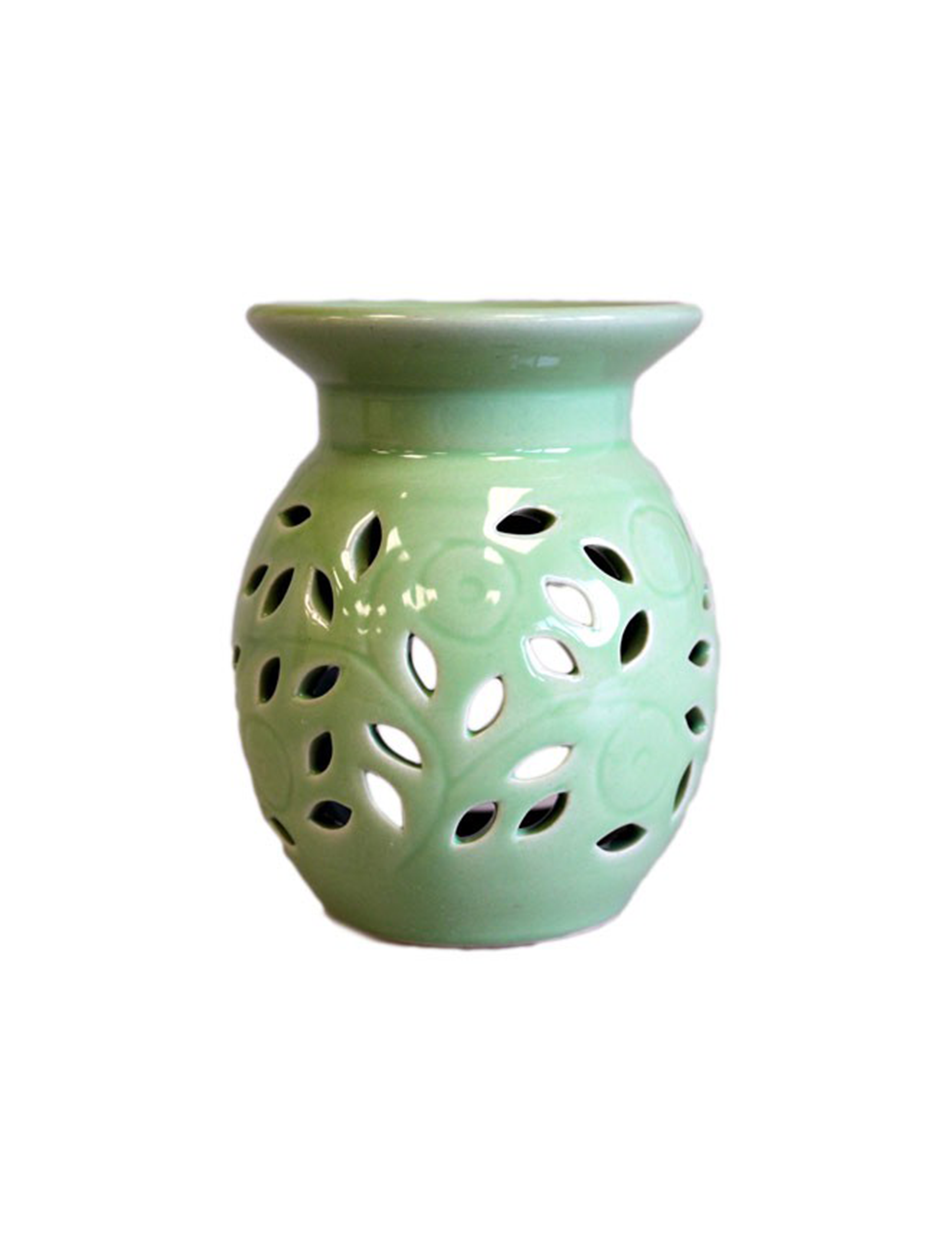 Floral Oliebrænder Lime