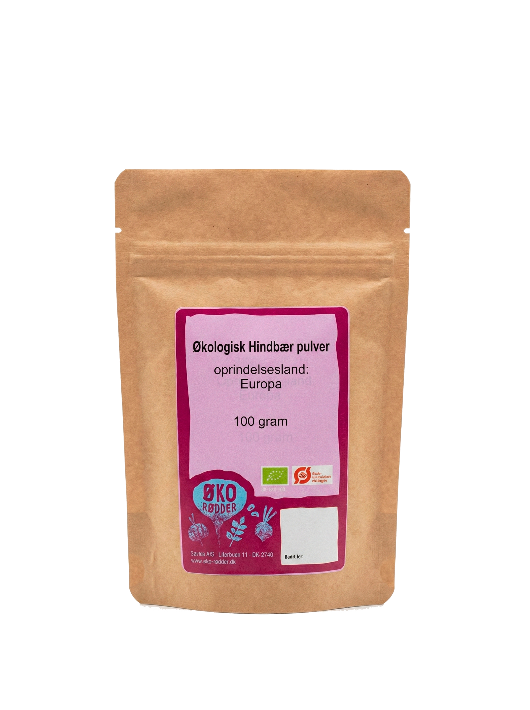 Økologisk Hindbær pulver