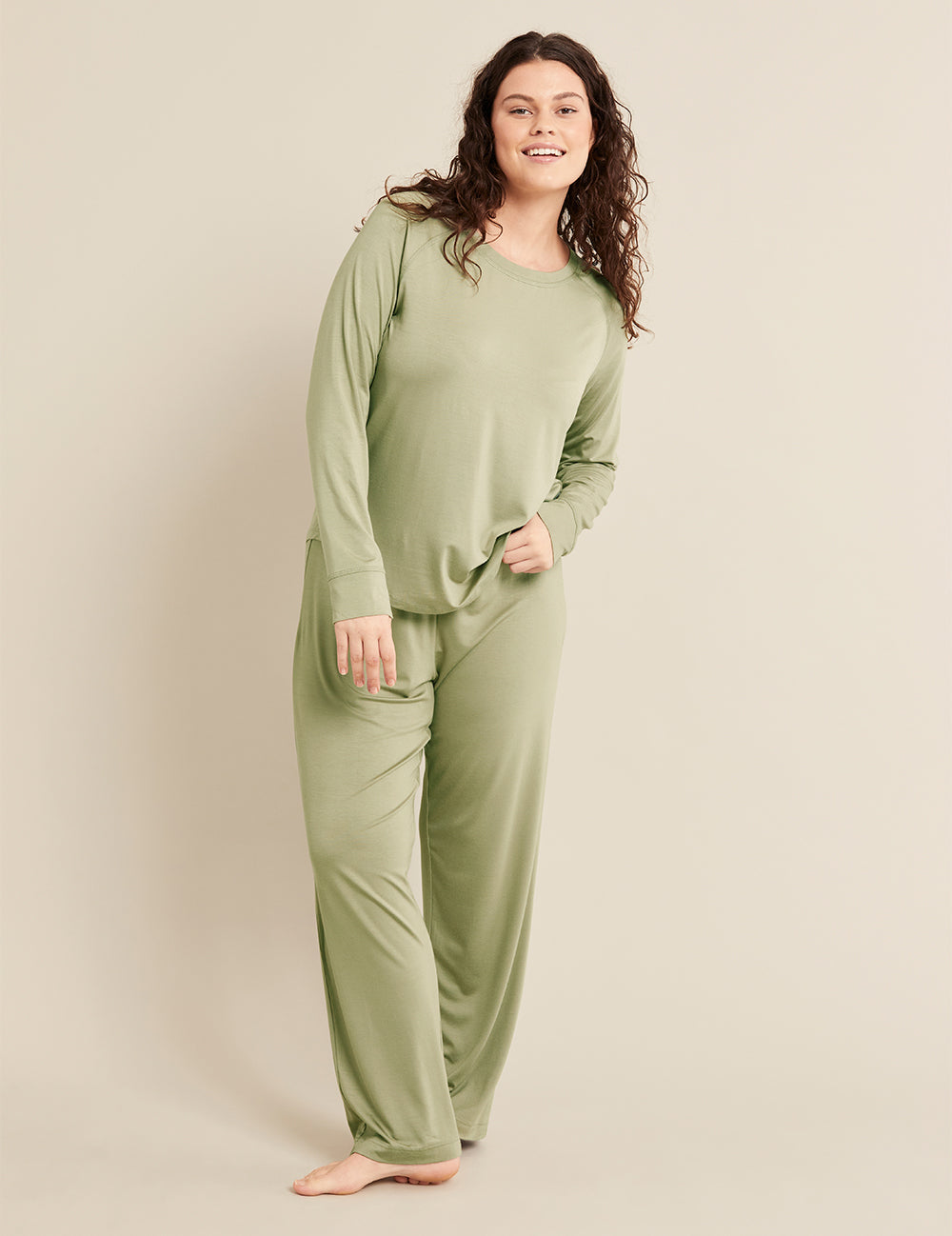 Goodnight Raglan Sleep Top - Sage