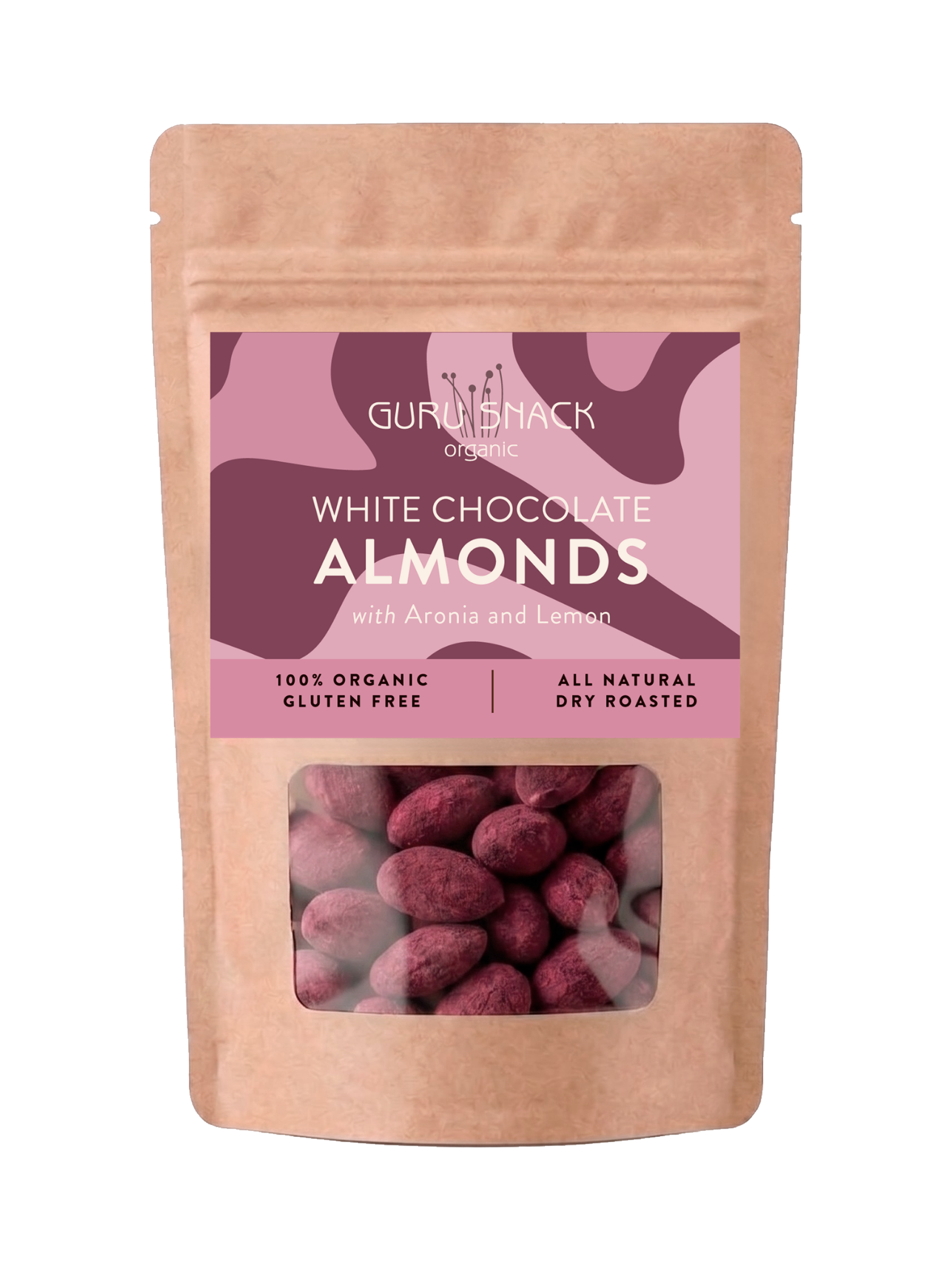 White Chocolate Almonds with Aronia & Lemon
