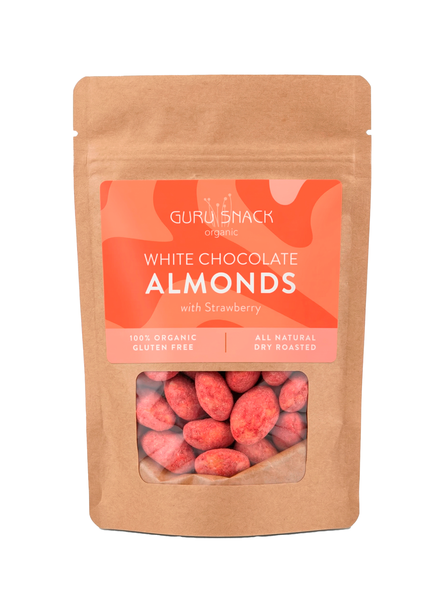 White Chocolate Almonds with Strawberry