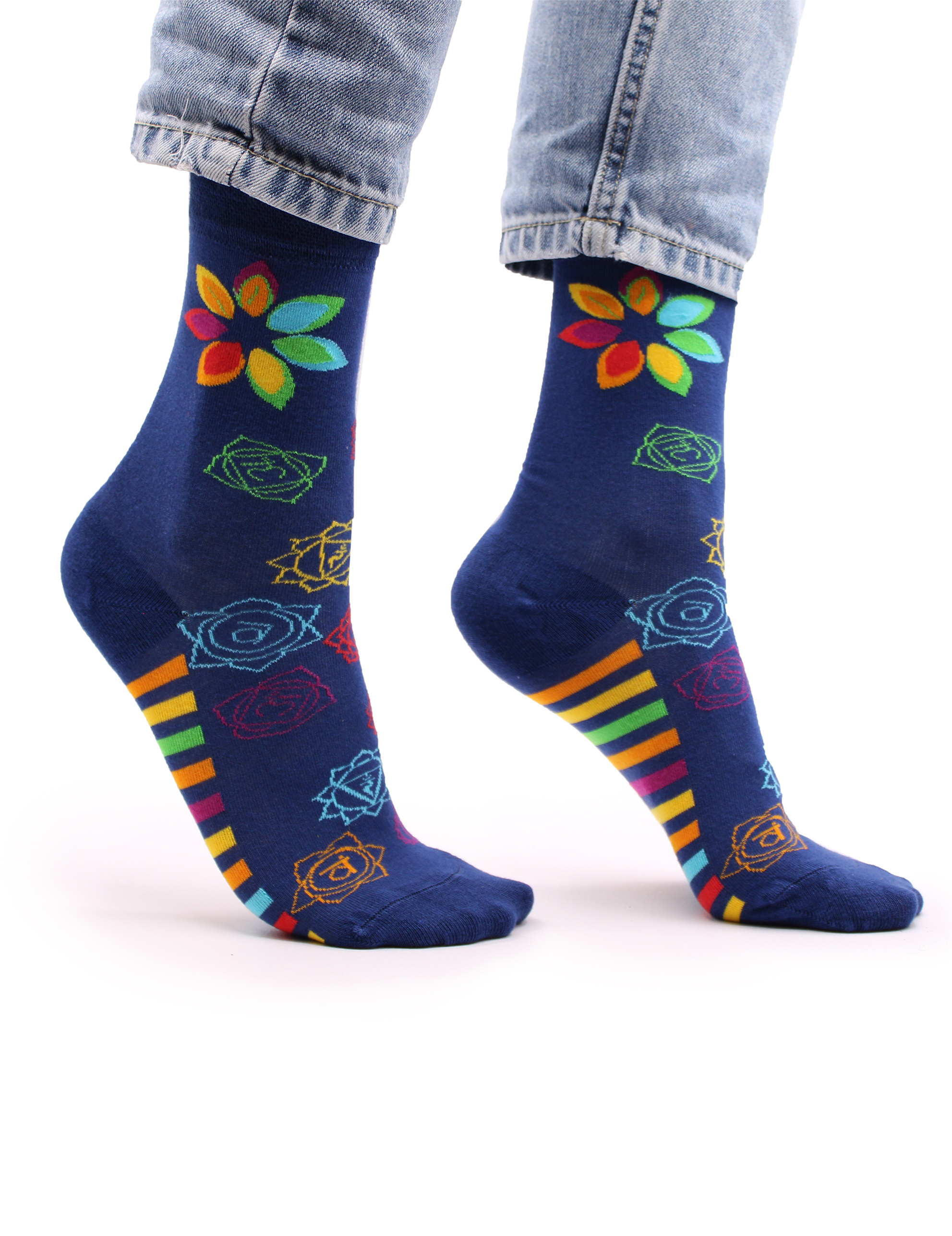 Bambus Sokker - Rainbow Chakra