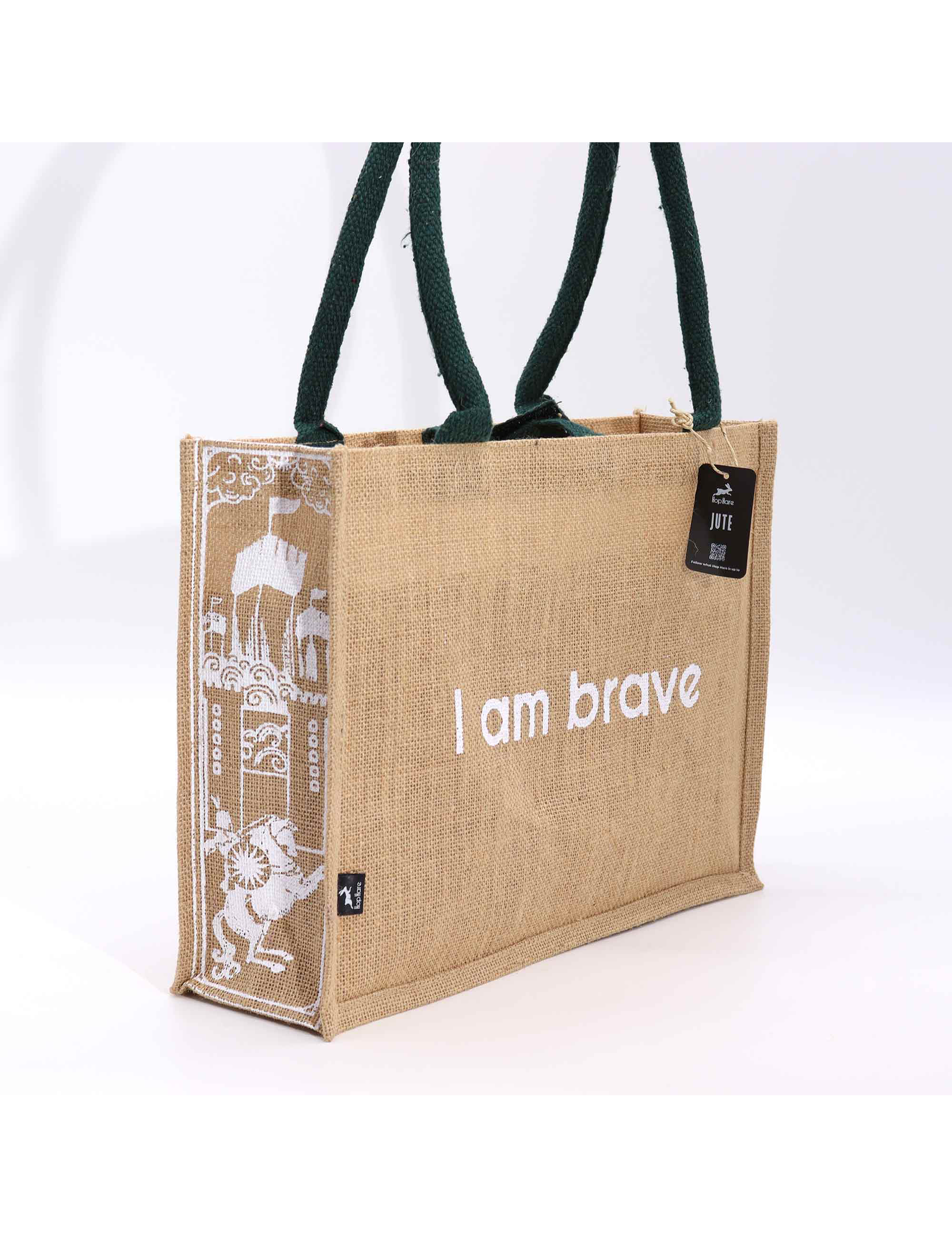 Jute Bag Indkøbspose - I Am Brave
