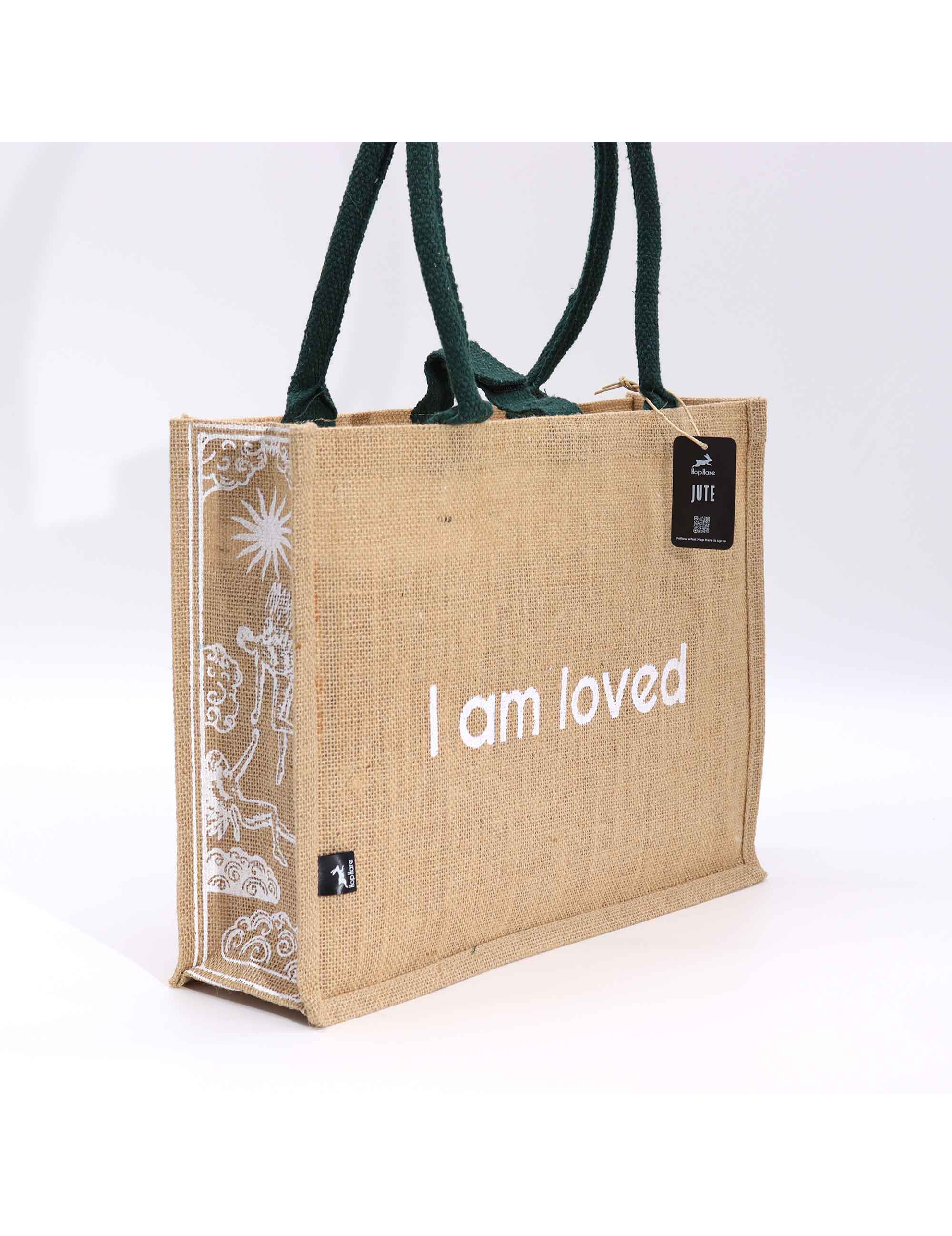 Jute Bag Indkøbspose - I Am Loved