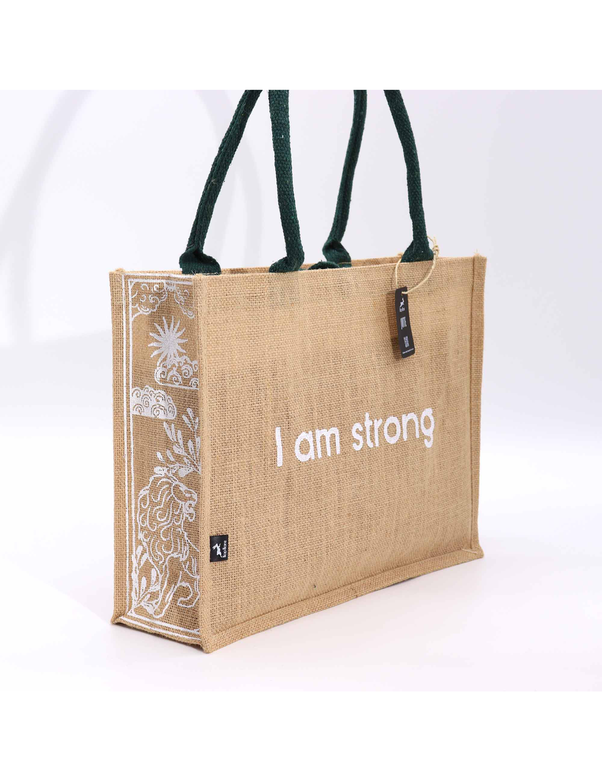 Jute Bag Indkøbspose - I Am Strong