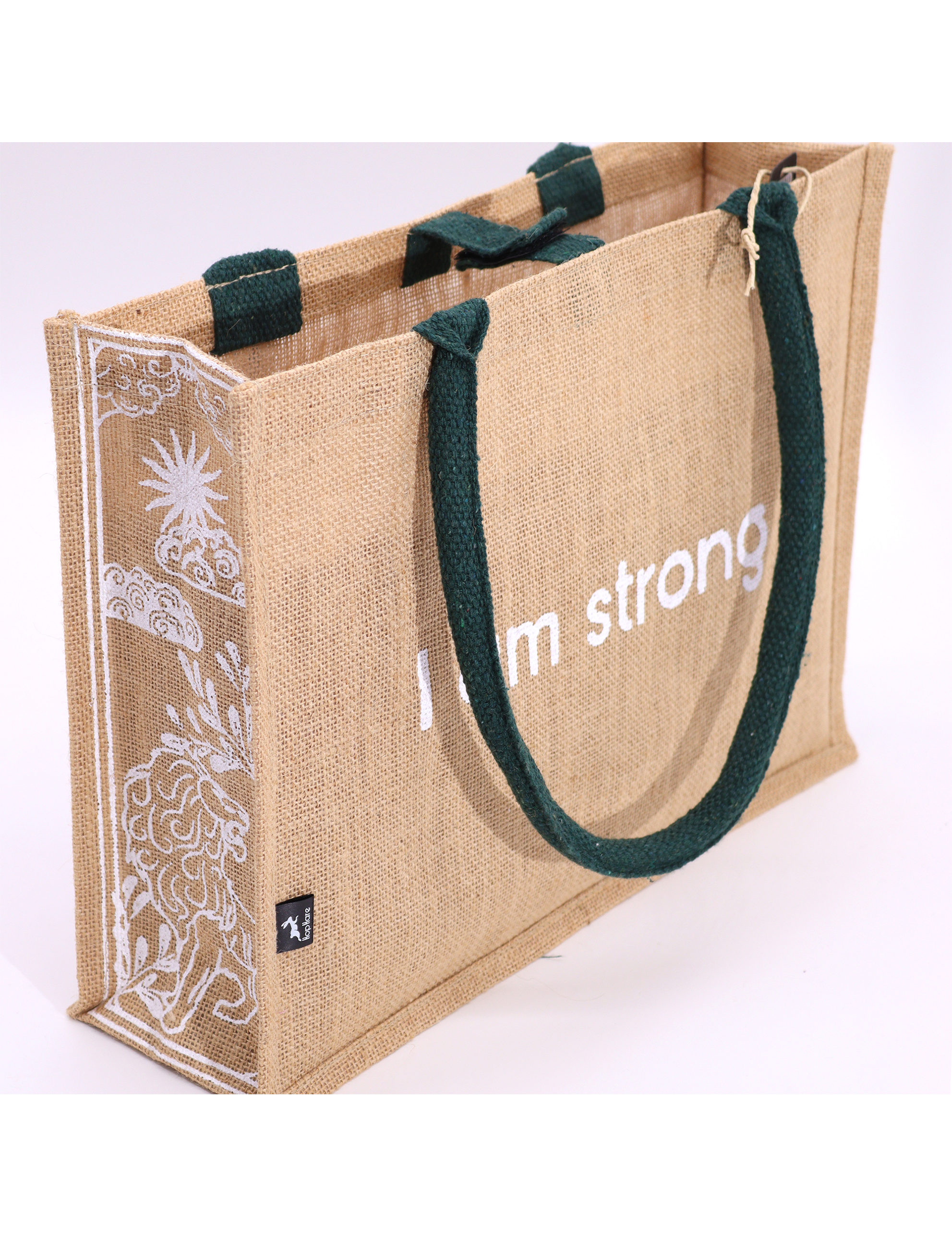 Jute Bag Indkøbspose - I Am Strong