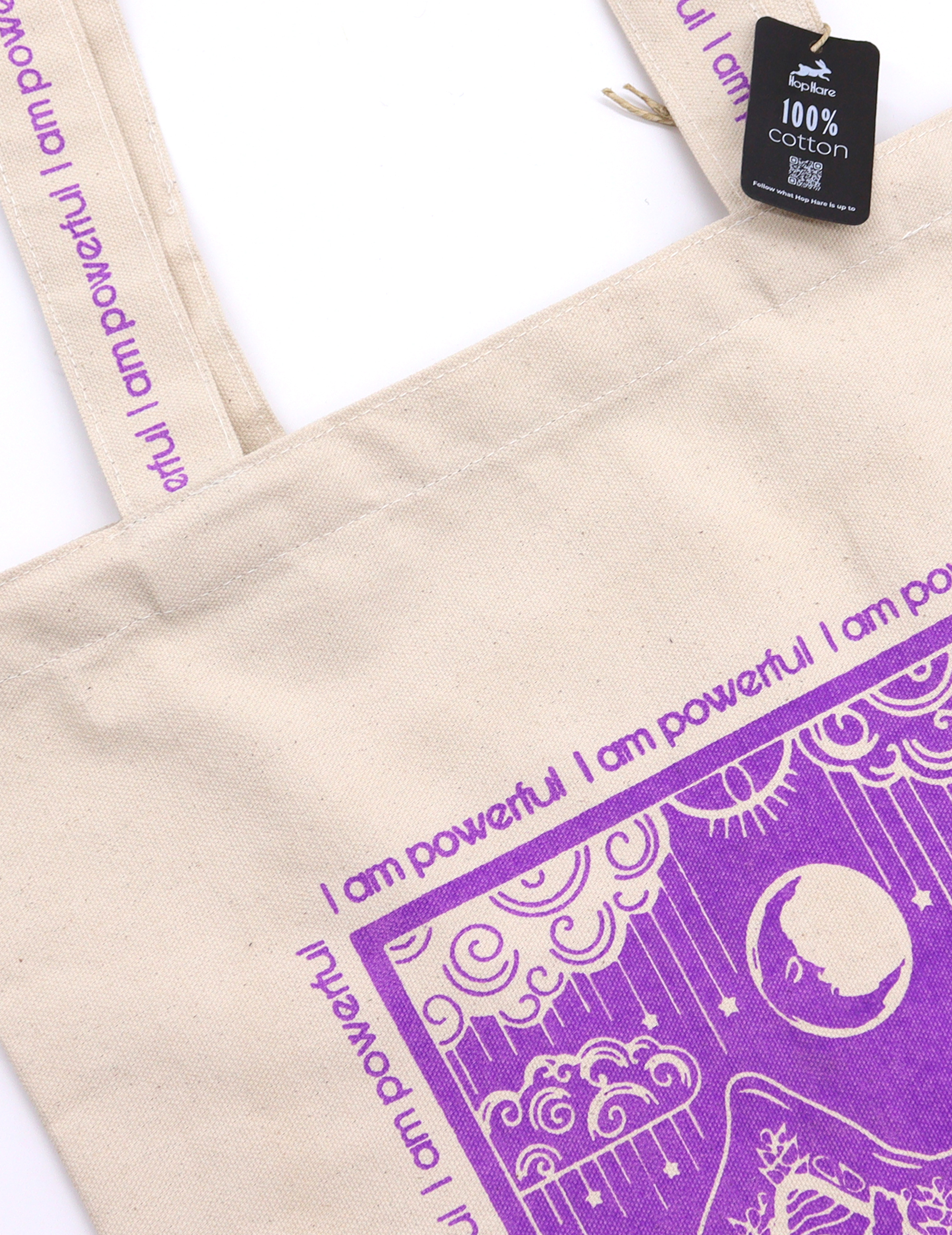 Hop Hare Tote Bag Indkøbspose - I Am Powerful