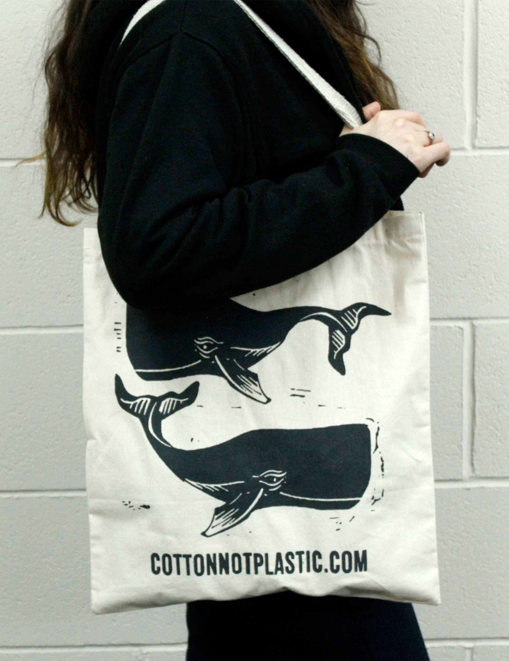 Tote Bag Indkøbspose - Whales