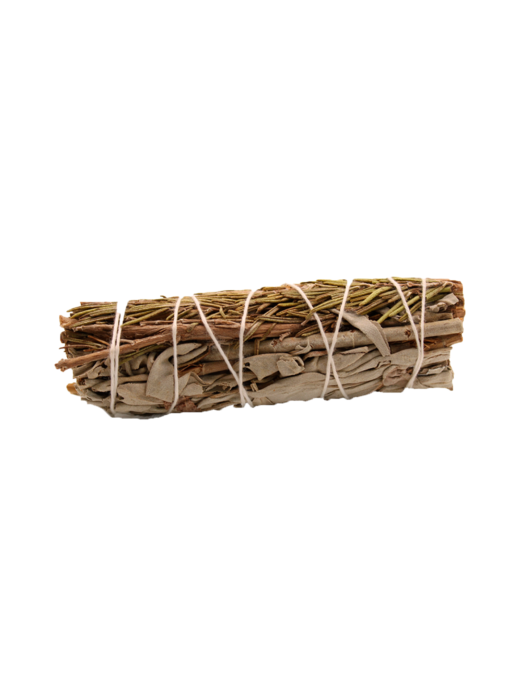 Smudge Stick med Hvid Salvie & Rosmarin (10 cm)