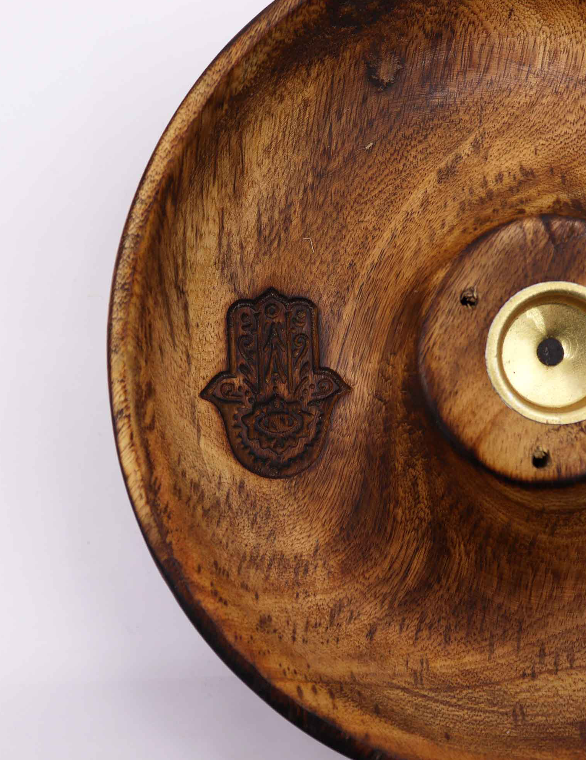 Røgelsesholder Mangotræ - Hamsa