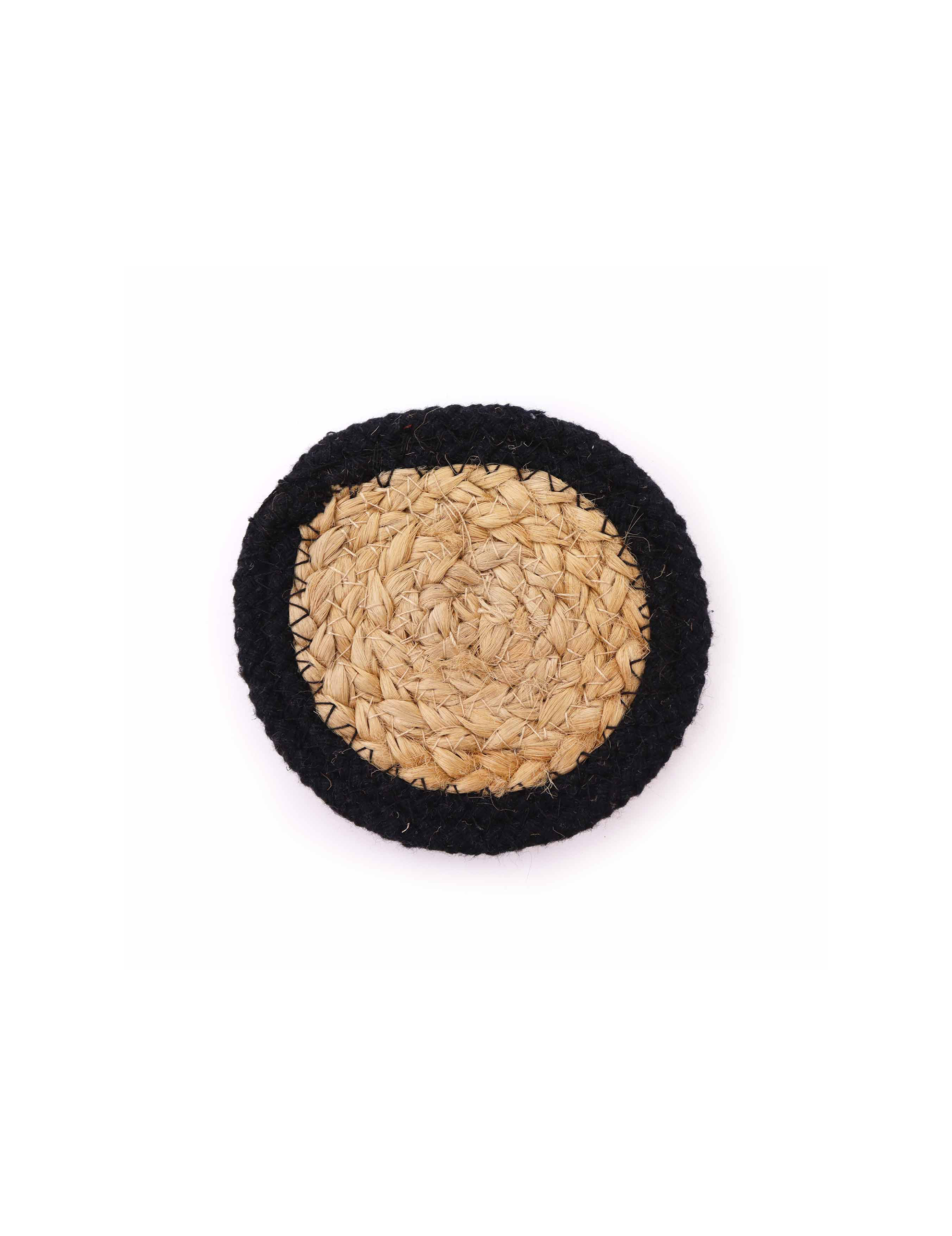 Glasbrik Jute & Bomuld - Sort