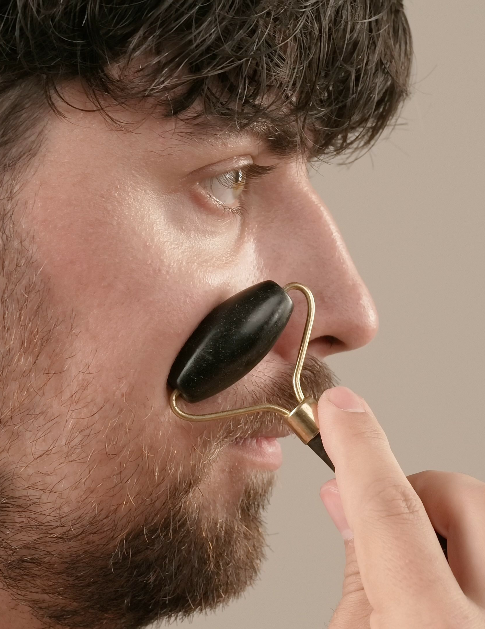 Ansigtsruller Sort Obsidian (Face Roller)