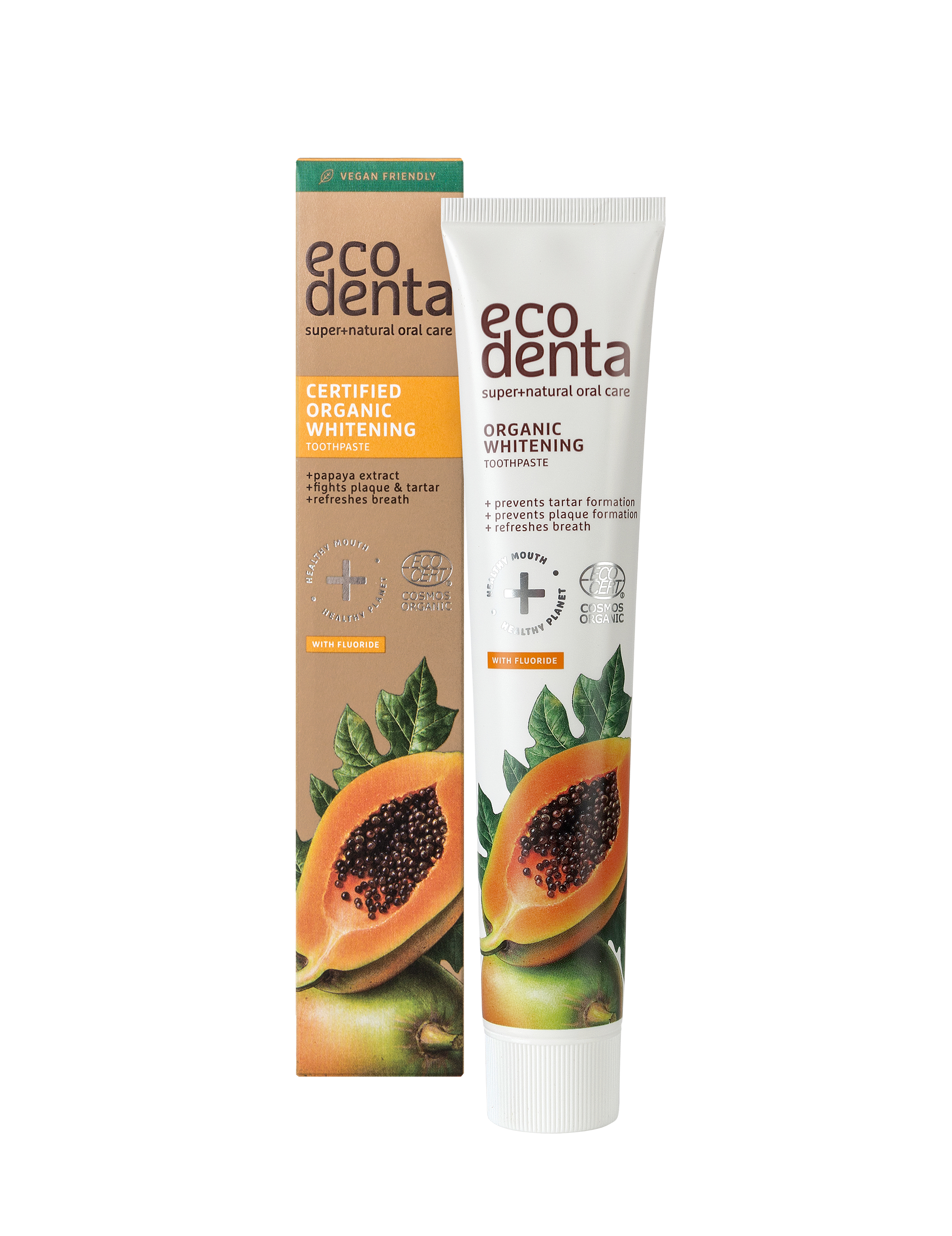 Organic Whitening Toothpaste with Papaya Extract