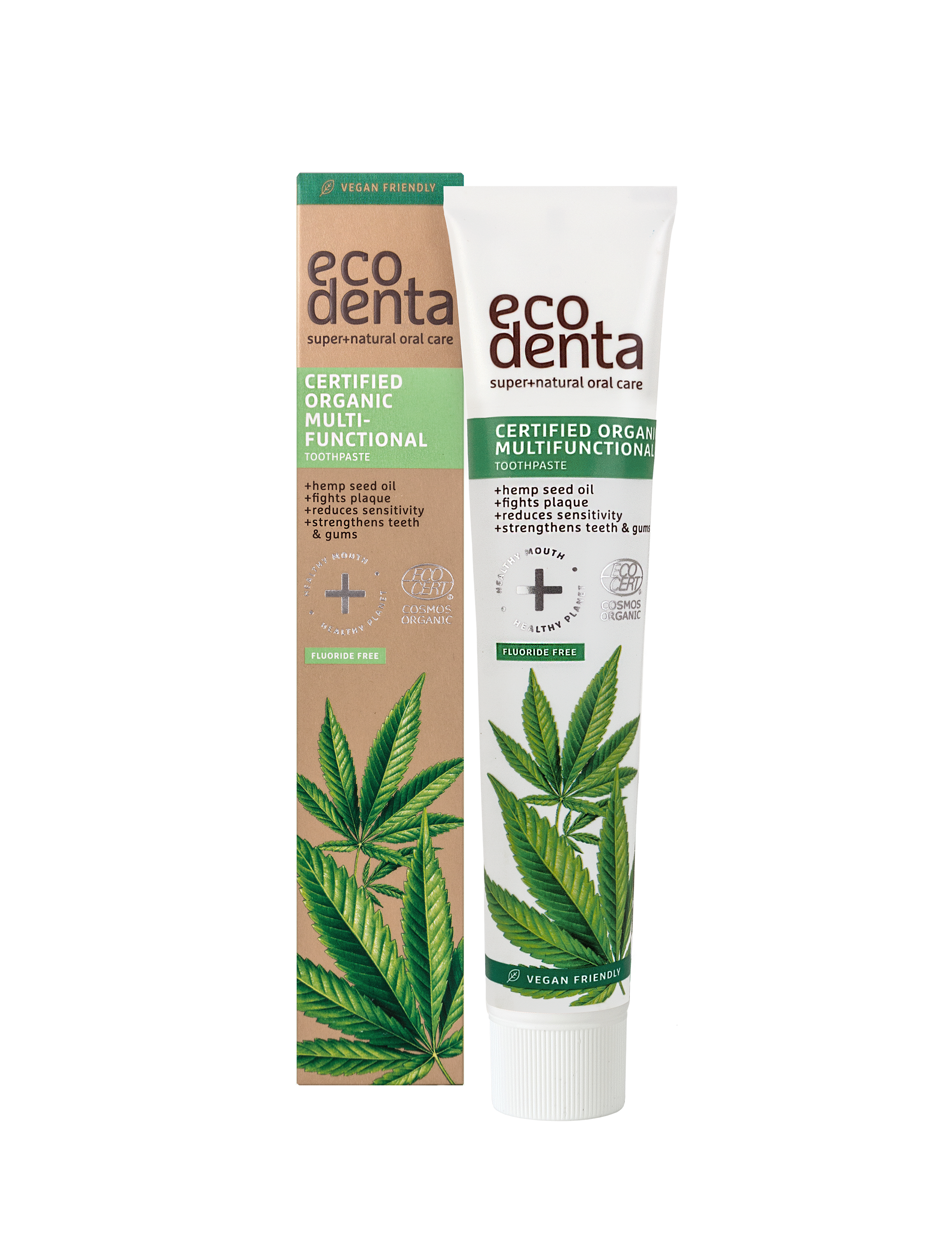 Organic Multifunctional Toothpaste with Hemp Oil