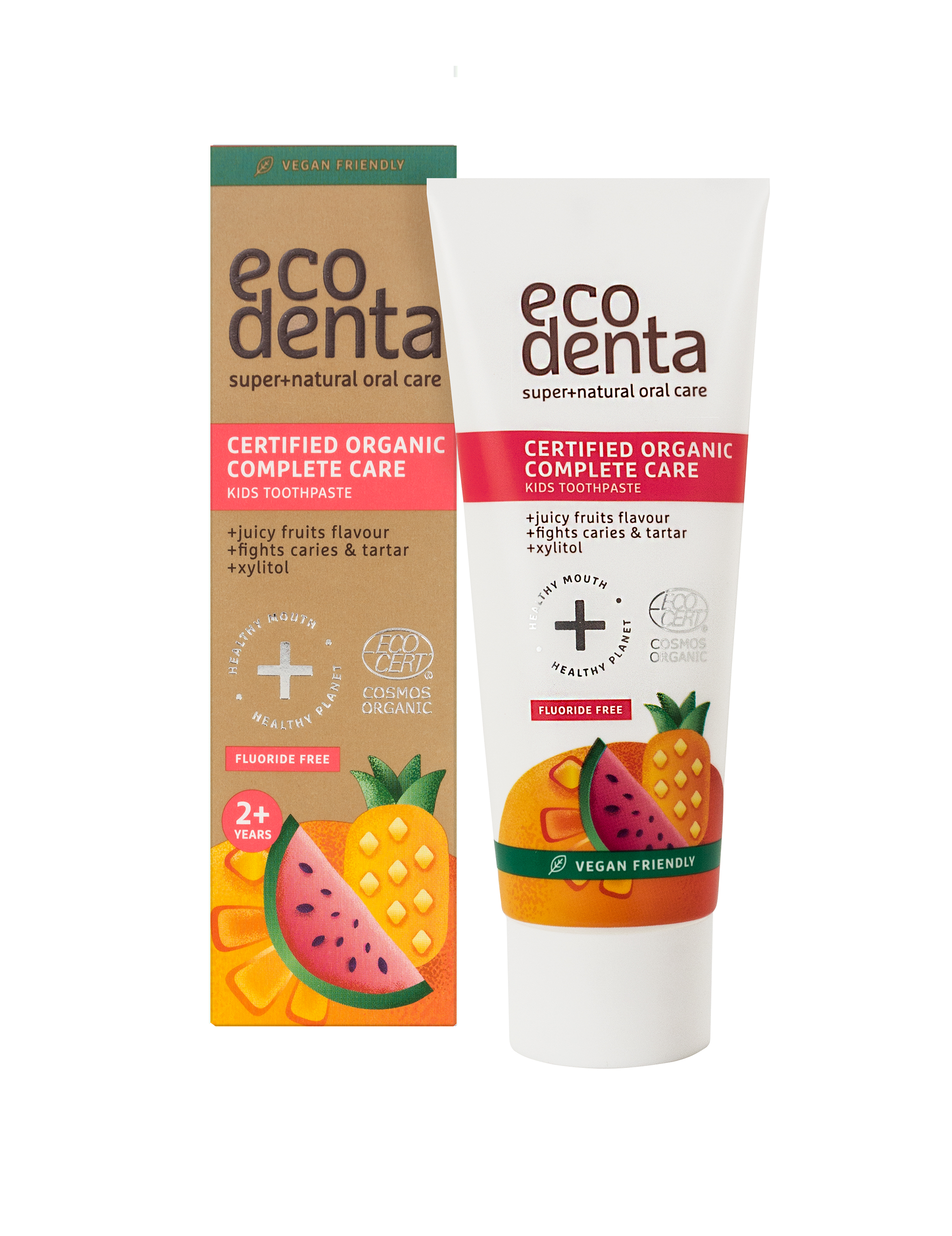 Organic juicy fruit kids toothpaste