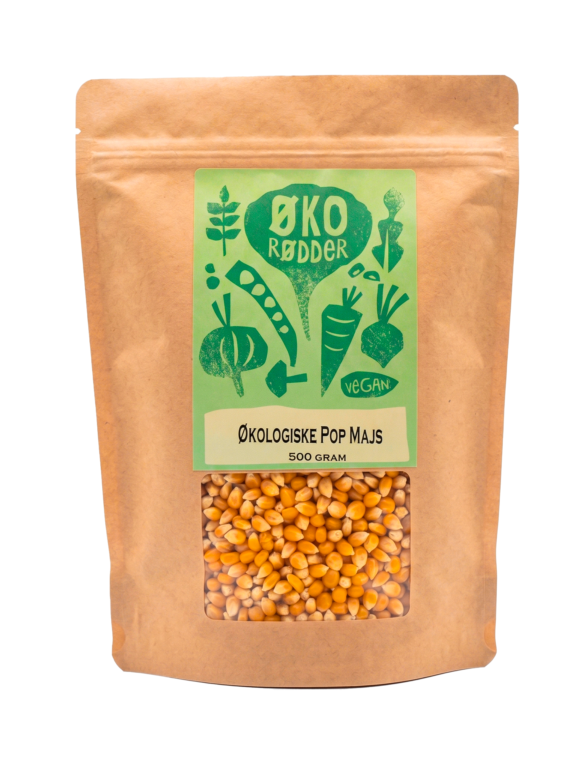 Økologiske Popcorn Majs (500g)
