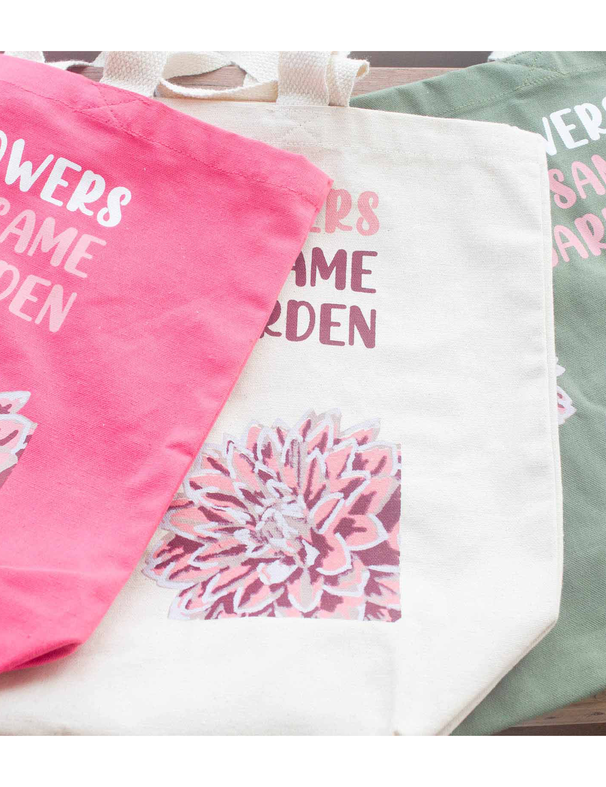 Tote Bag Indkøbspose - We are Flowers Pink