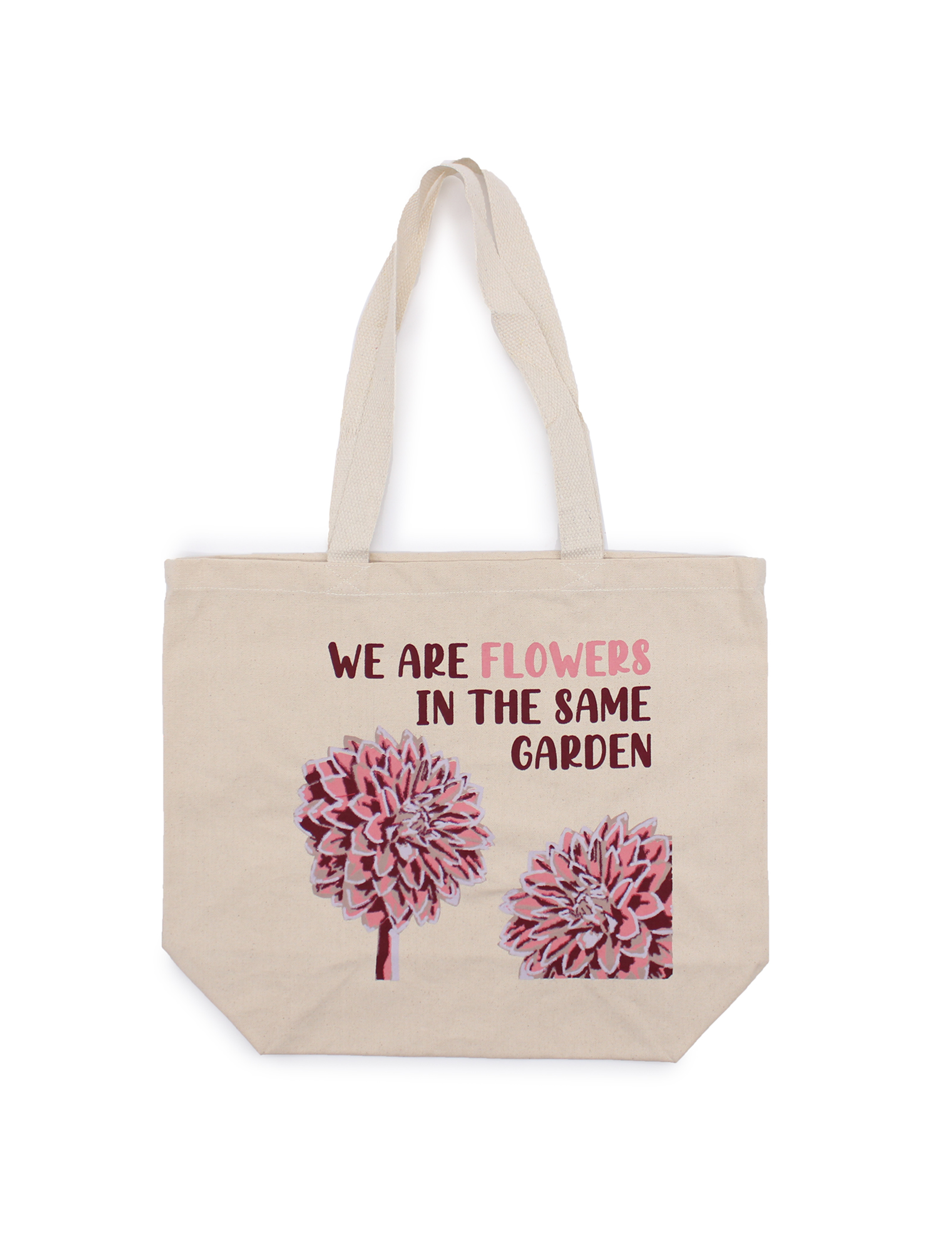 Tote Bag Indkøbspose - We are Flowers Natural