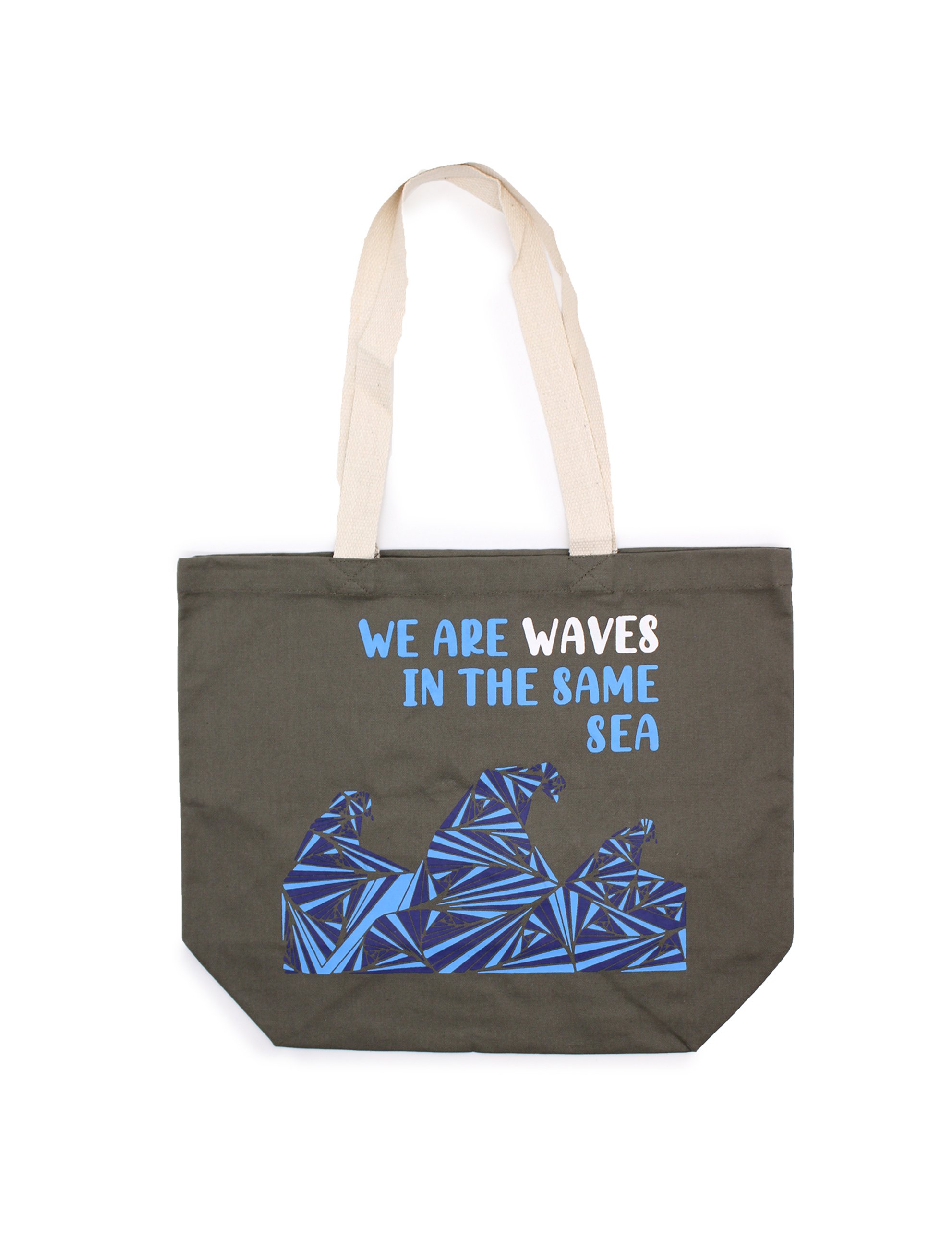 Tote Bag Indkøbspose - We are Waves Grey
