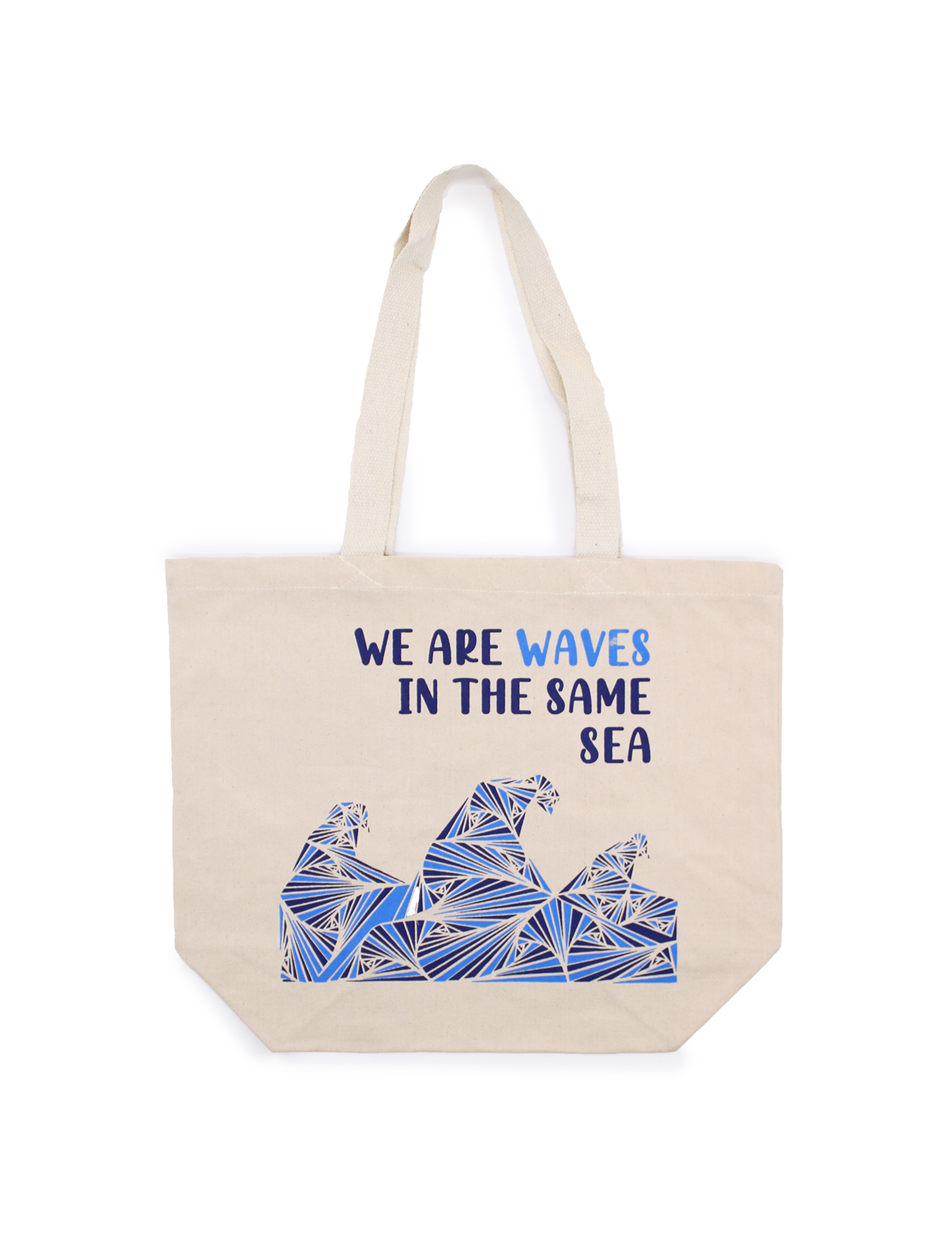 Tote Bag Indkøbspose - We are Waves Natural