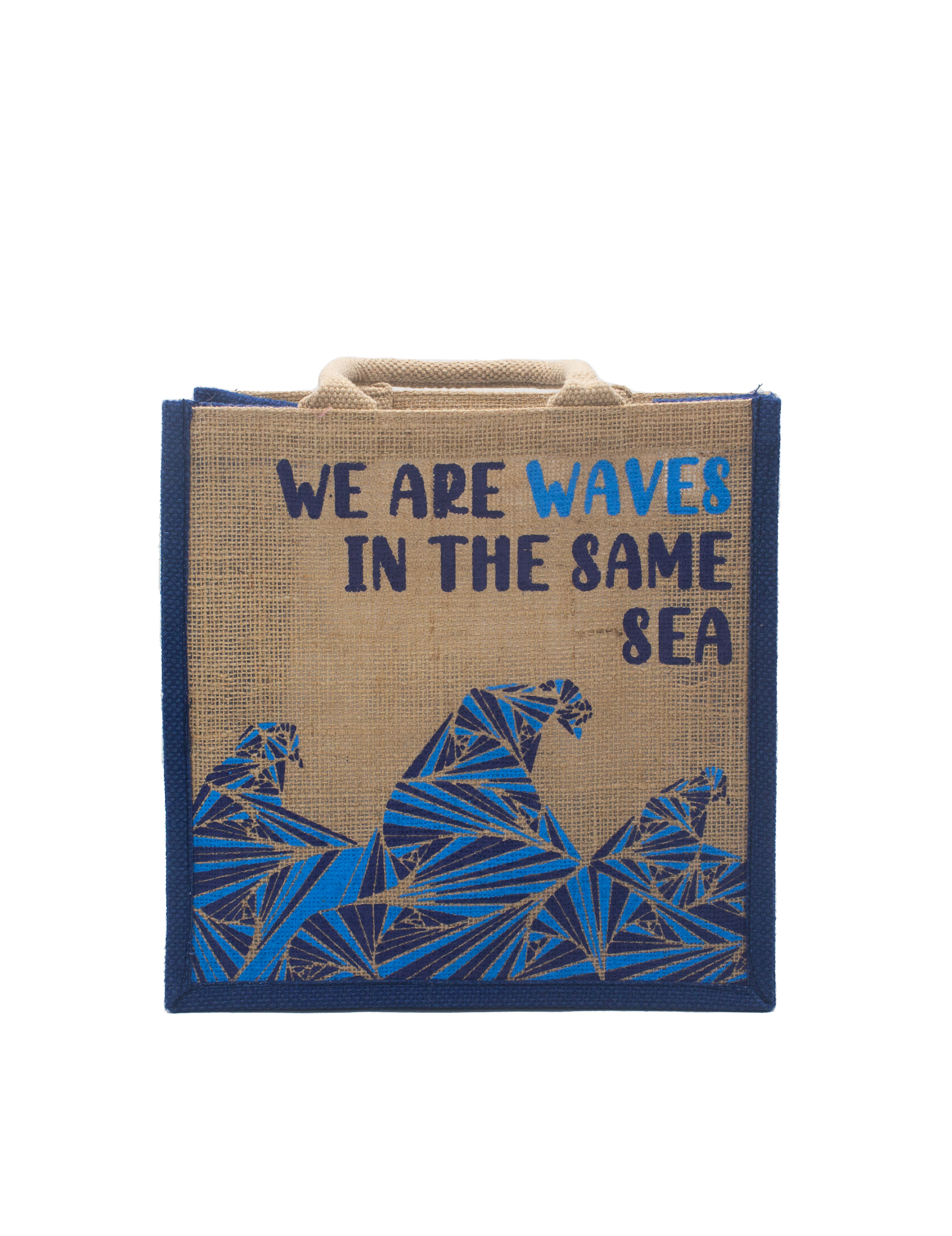 Jute Bag Indkøbspose - We are Waves Natural