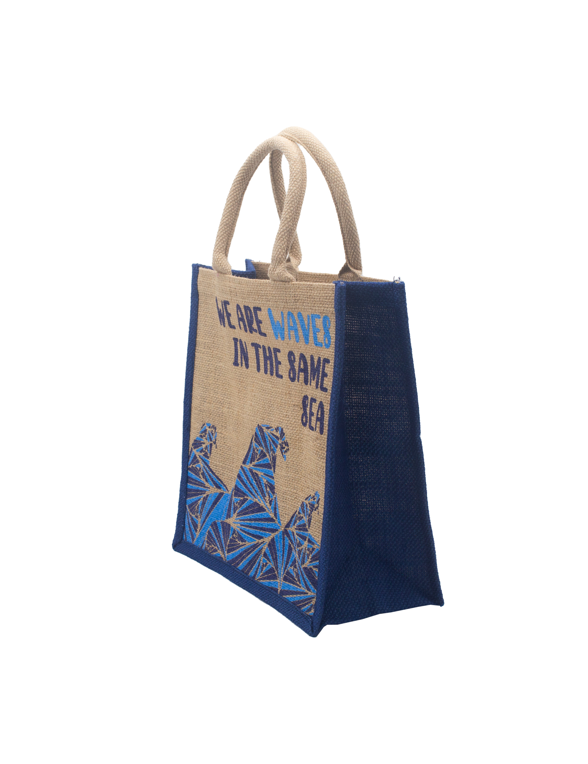 Jute Bag Indkøbspose - We are Waves Natural