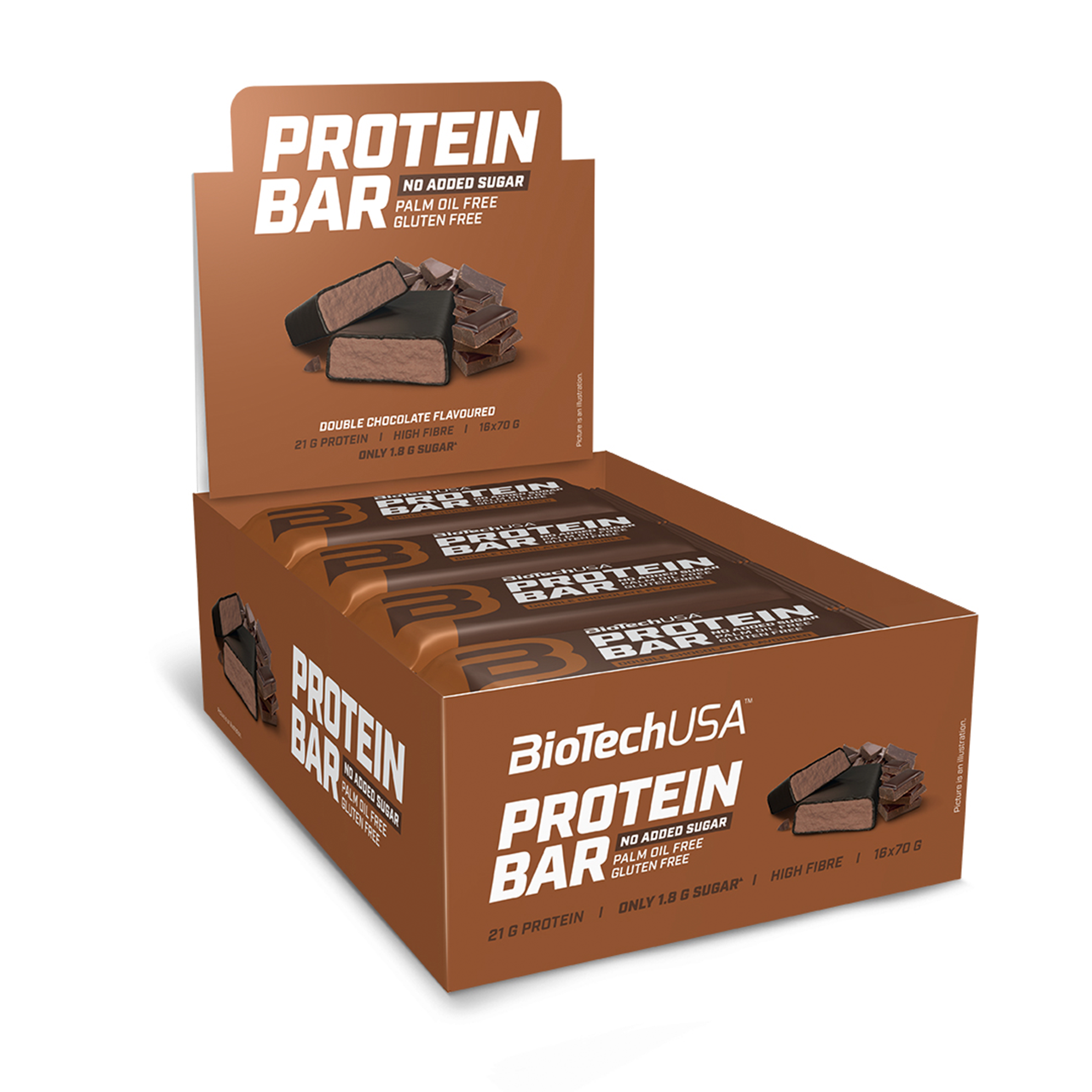 Protein Bar - Double Chocolate (16 stk.)