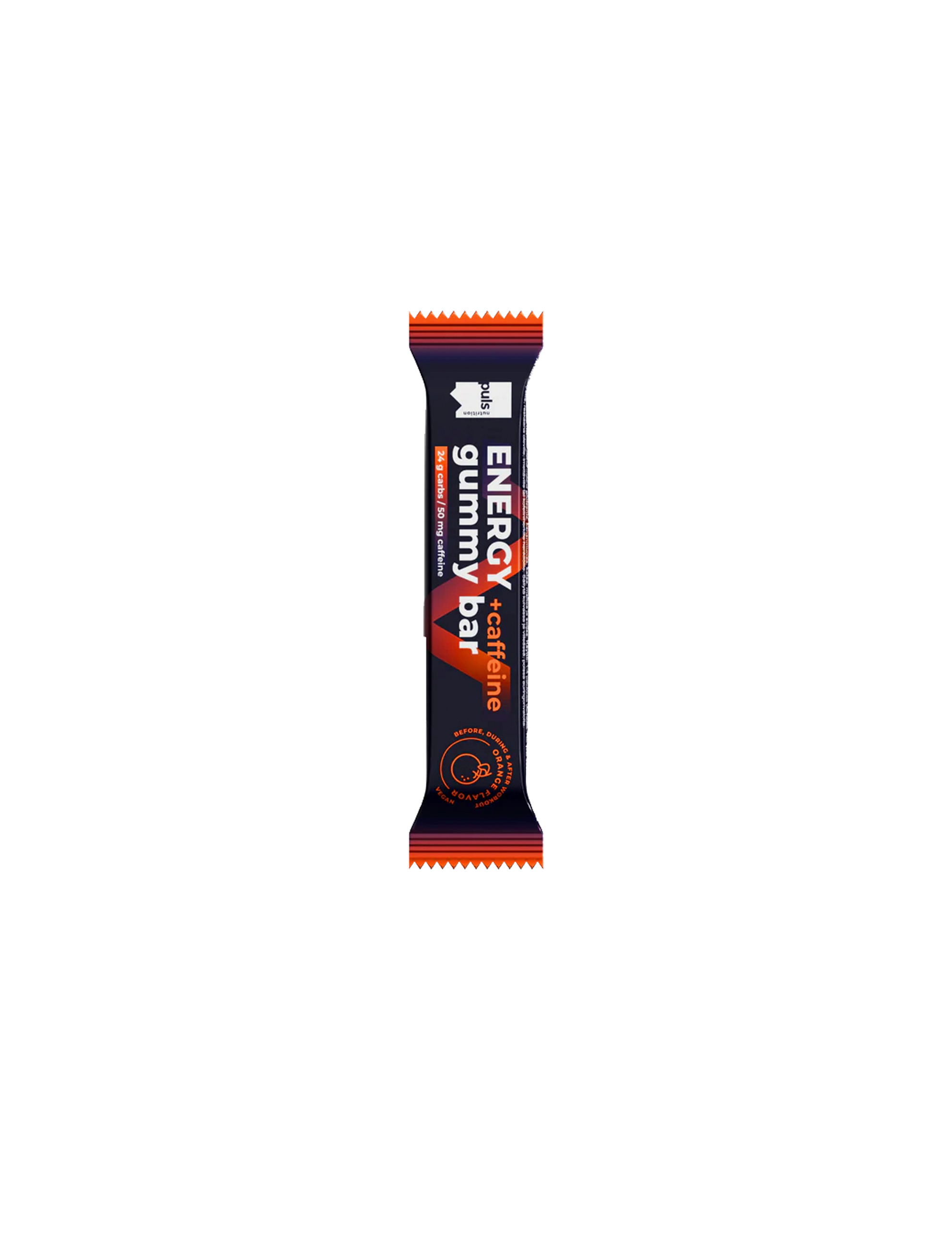 Energy + Caffeine Gummy Bar – Orange(30g)