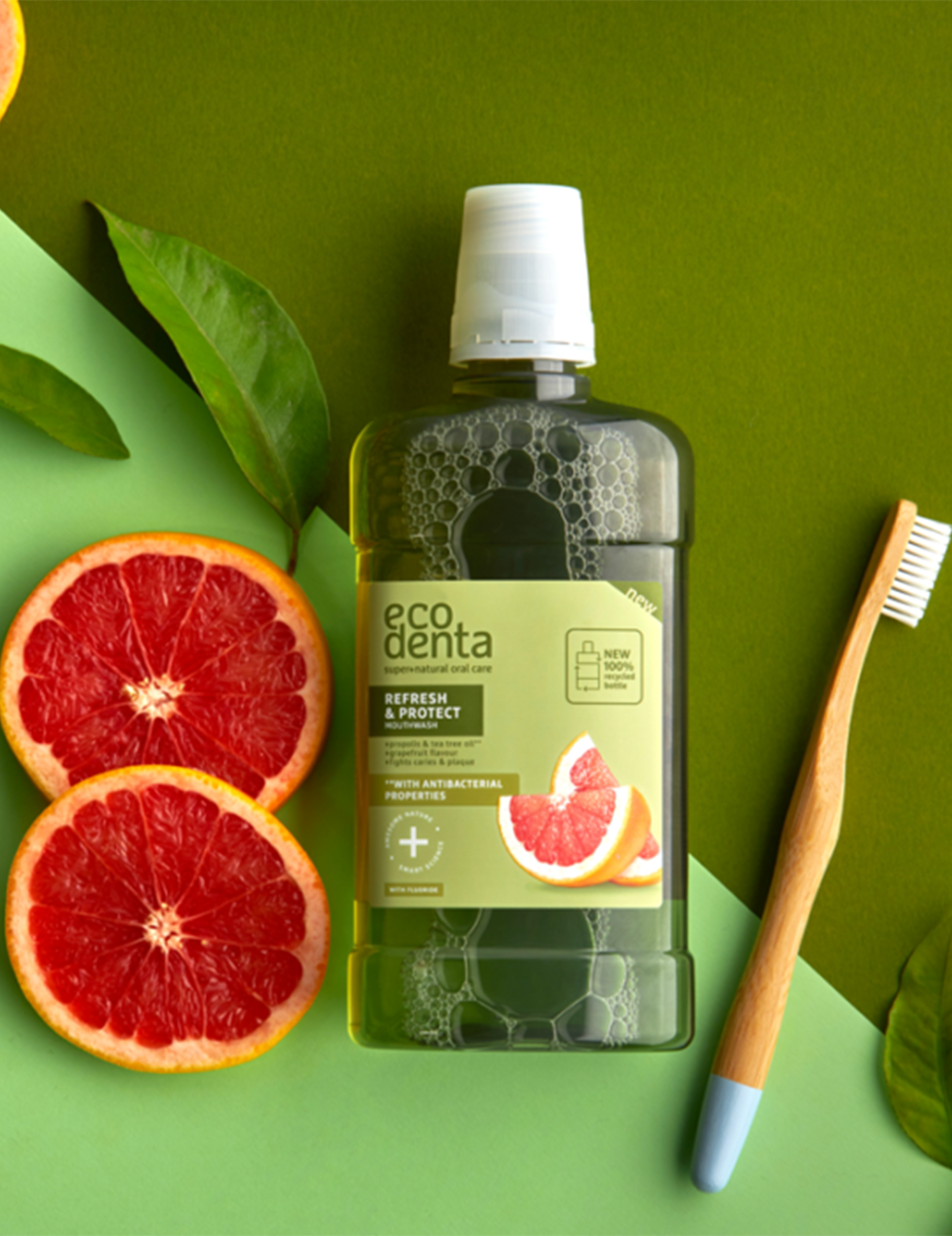 Refresh & Protect mouthwash with propolis and tea tree oil