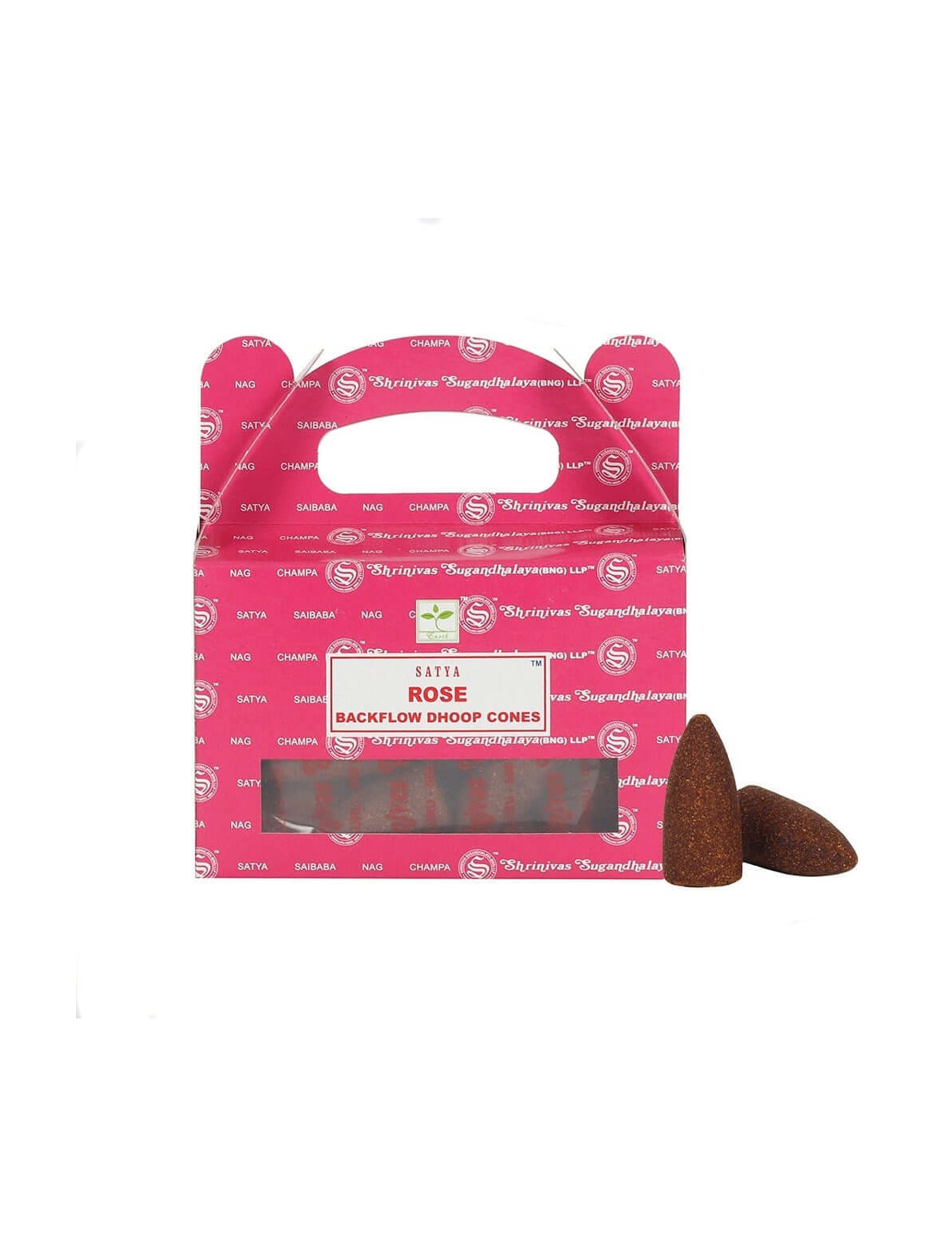 Backflow Dhoop Incense Cones - Rose