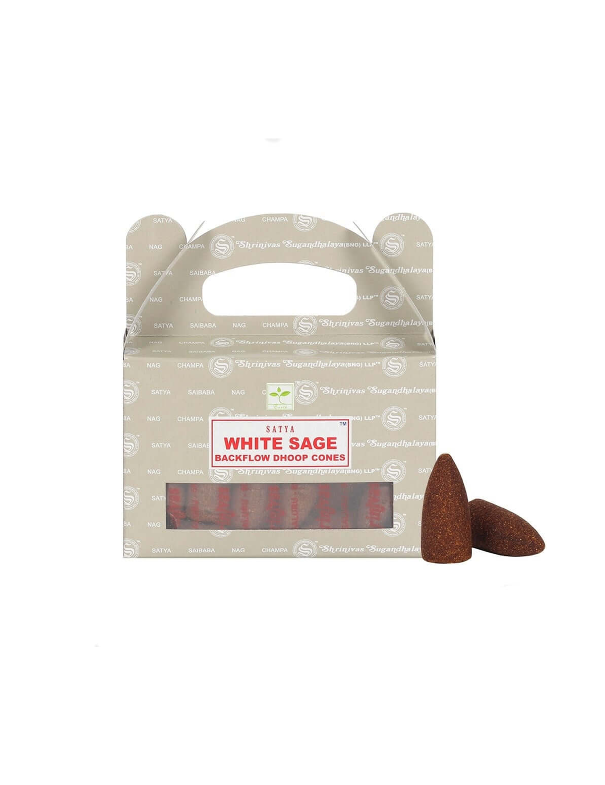 Backflow Dhoop Incense Cones - White Sage