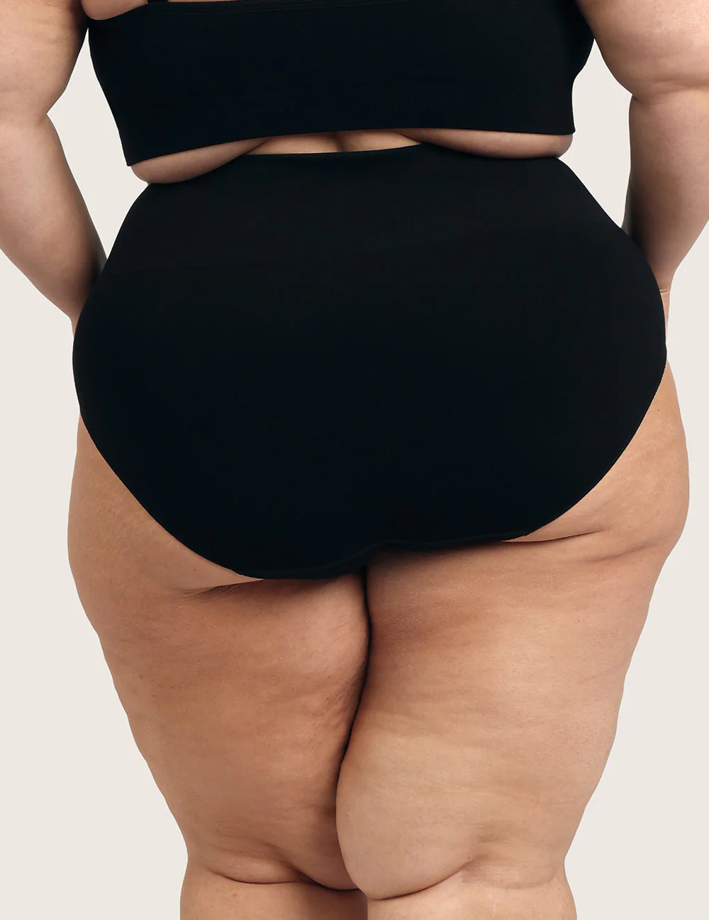 Shaper High Cut Full Briefs - Black