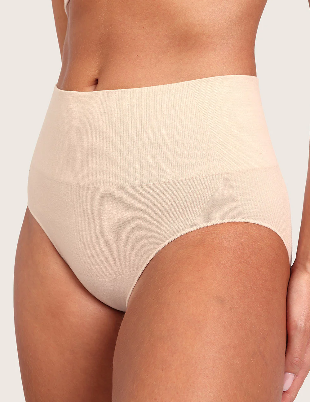 Shaper High Cut Full Briefs - Shell