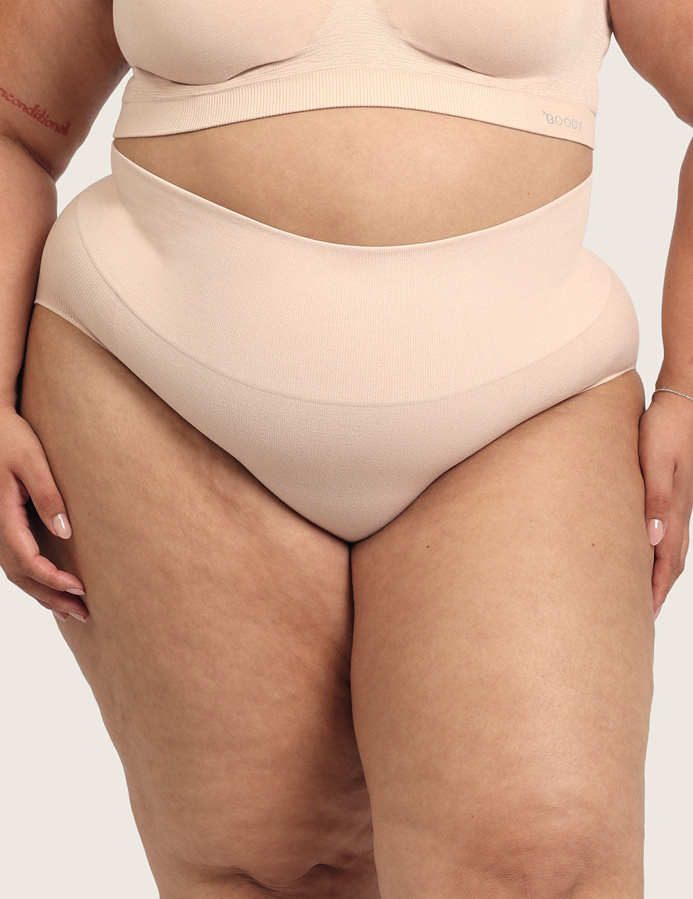 Shaper High Cut Full Briefs - Shell