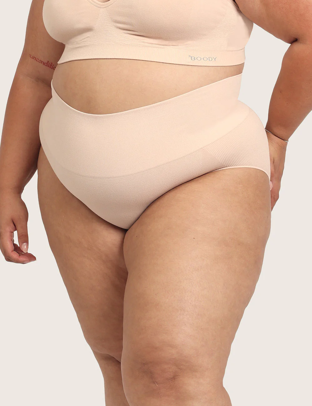 Shaper High Cut Full Briefs - Shell