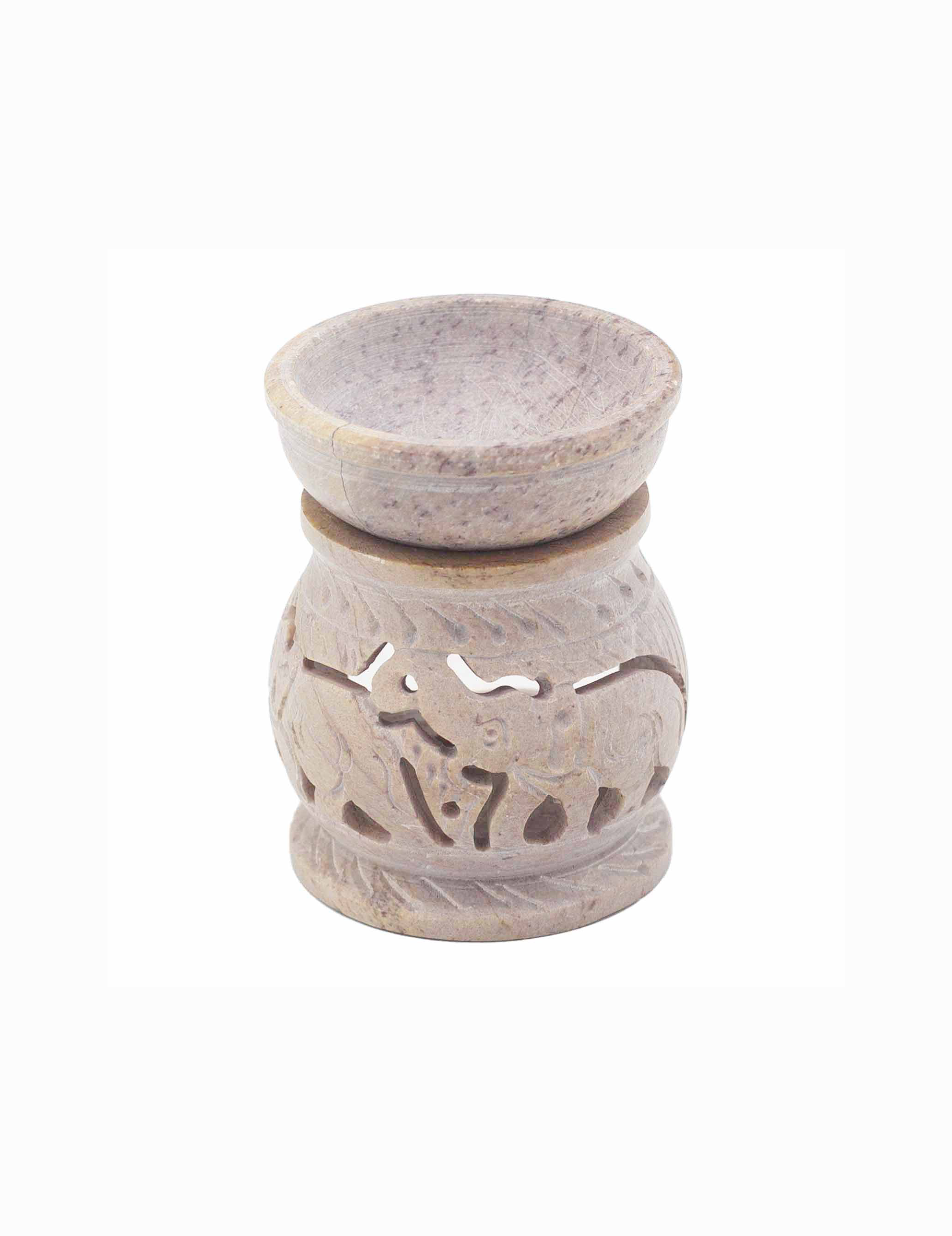 Soapstone Oliebrænder - Elefant