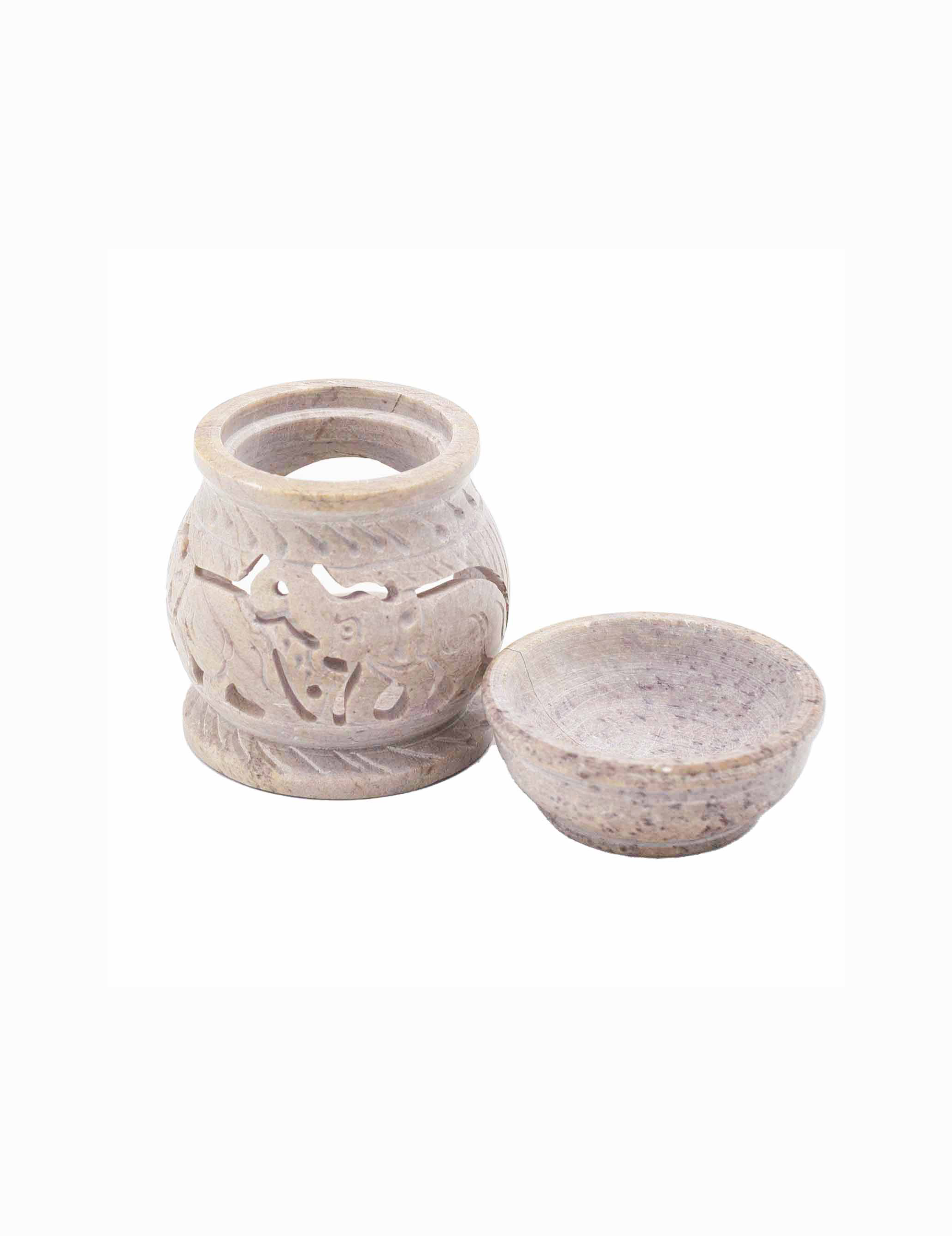 Soapstone Oliebrænder - Elefant