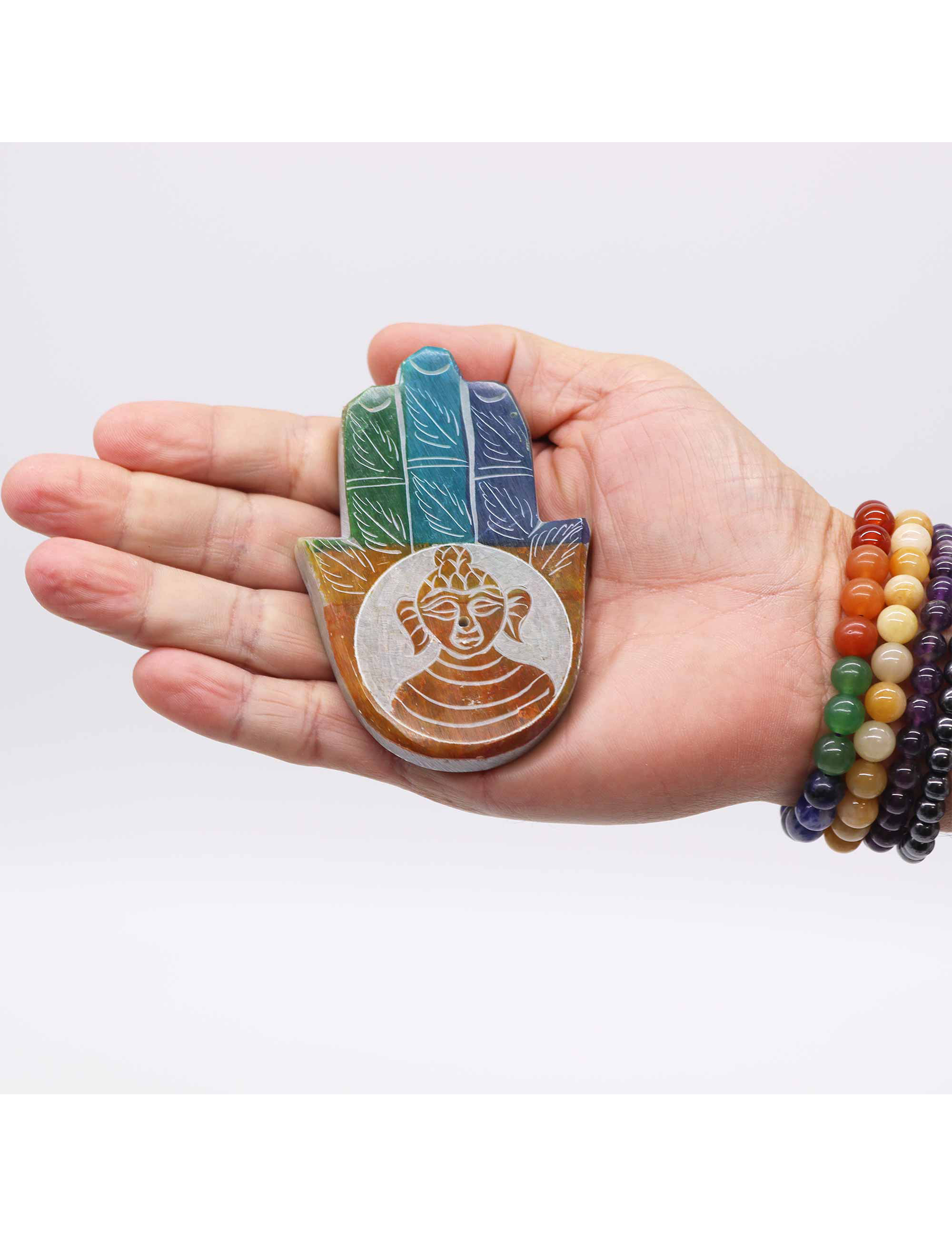 Sæbesten Røgelsesholder Hamsa - Buddha