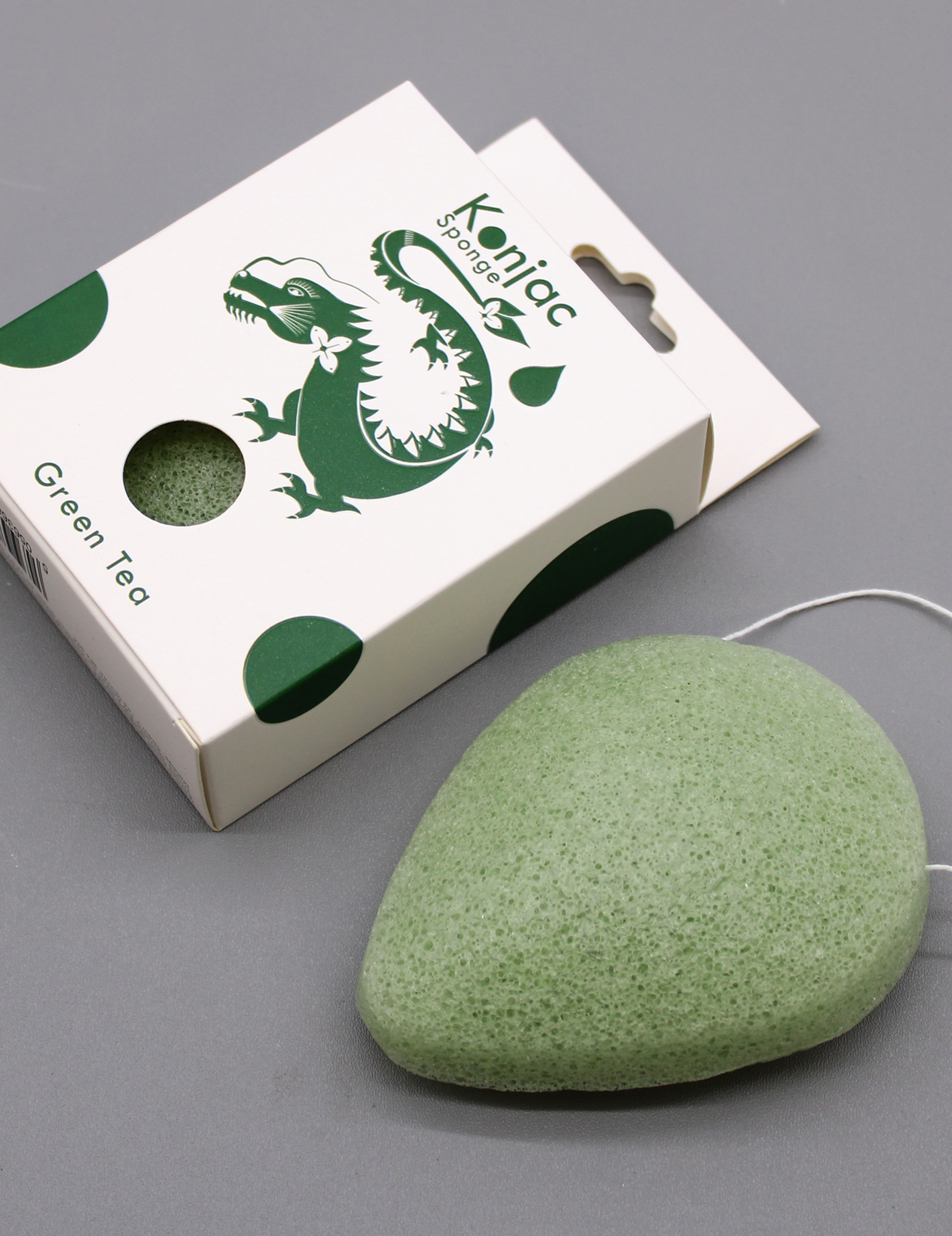 Teardrop Konjac Sponge - Grøn Te