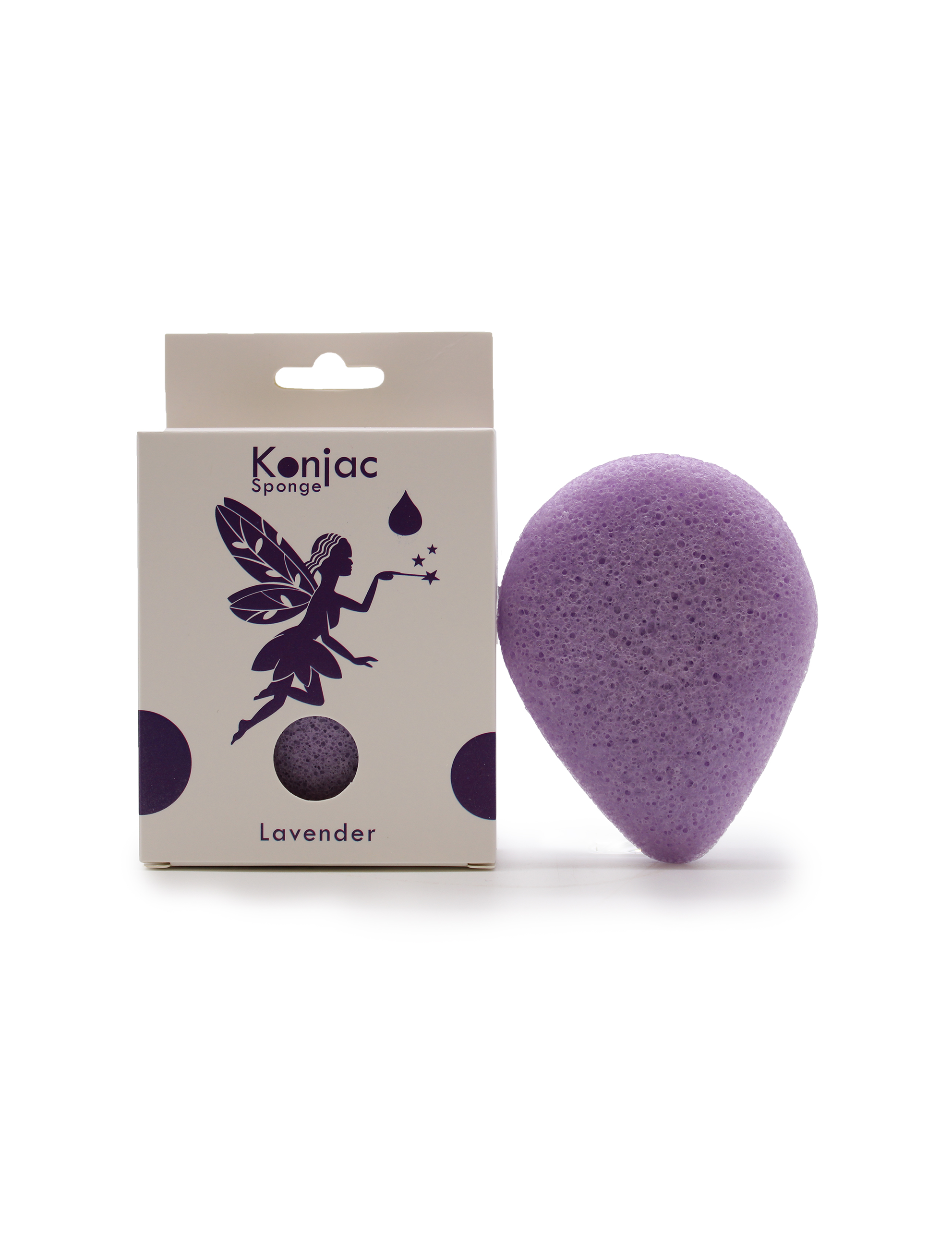 Teardrop Konjac Sponge - Lavendel